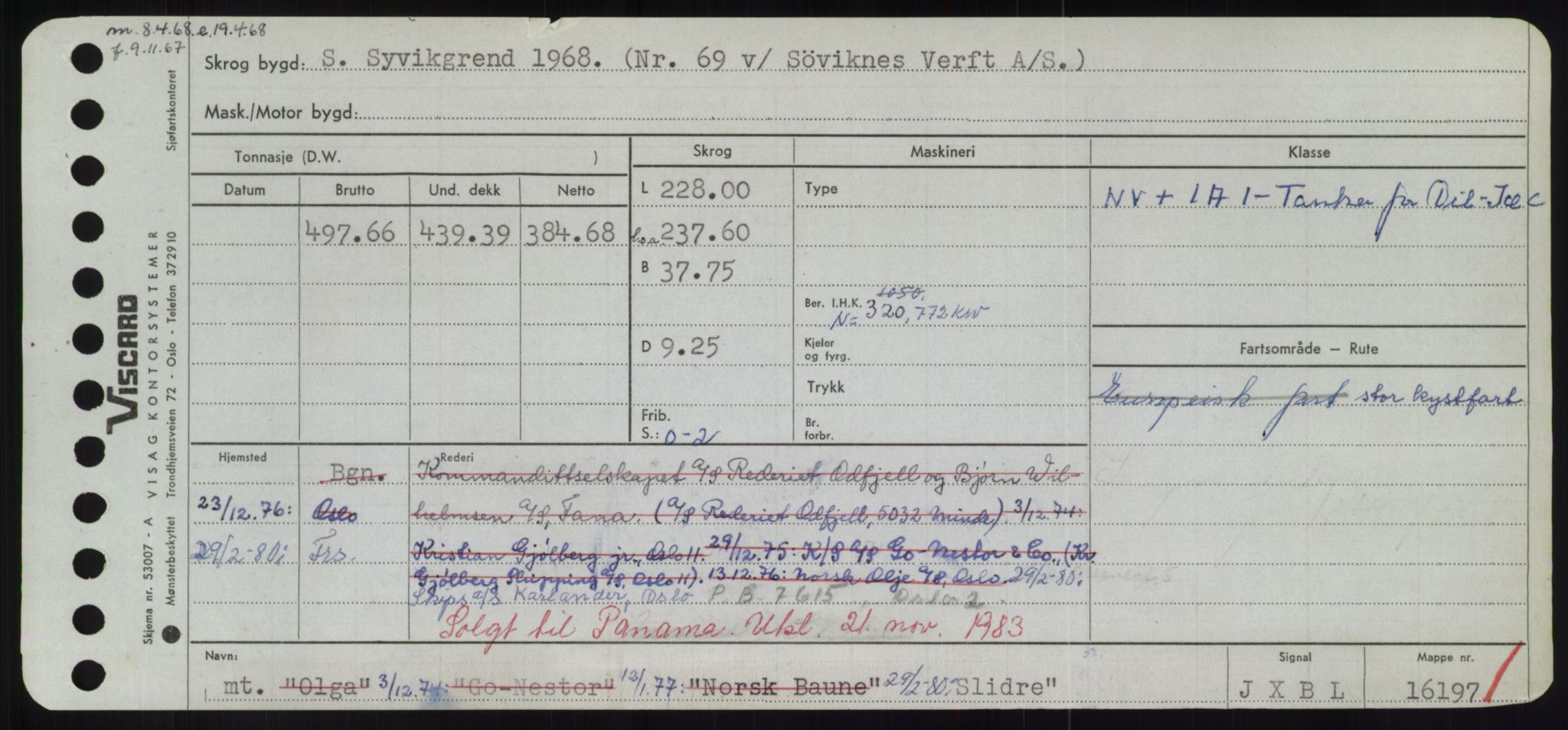 Sjøfartsdirektoratet med forløpere, Skipsmålingen, AV/RA-S-1627/H/Hd/L0034: Fartøy, Sk-Slå, p. 475