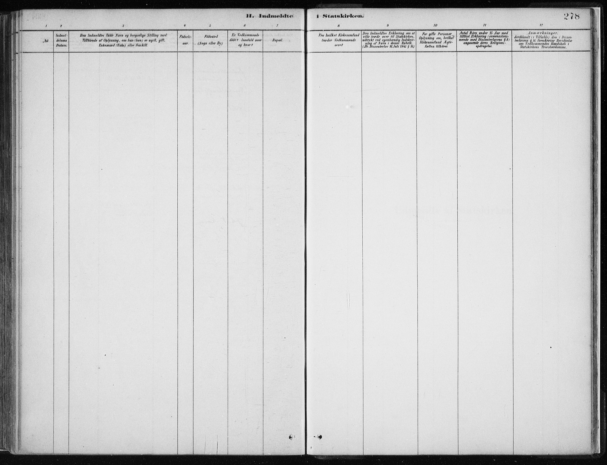 Masfjorden Sokneprestembete, SAB/A-77001: Parish register (official) no. B  1, 1876-1899, p. 278
