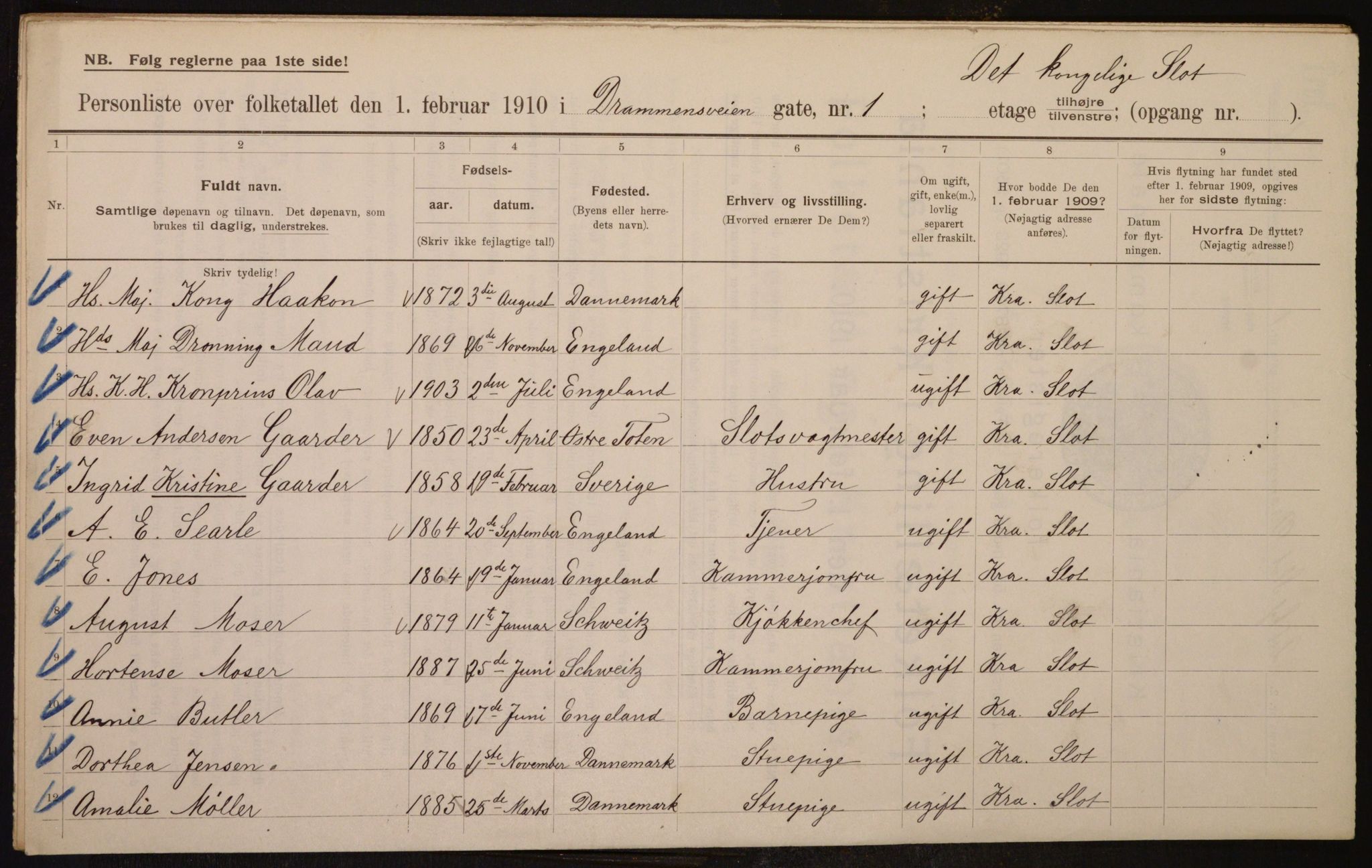 OBA, Municipal Census 1910 for Kristiania, 1910, p. 15548