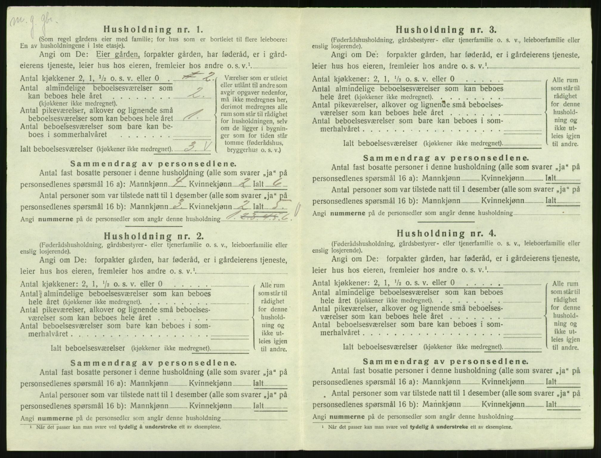 SAT, 1920 census for Hareid, 1920, p. 386