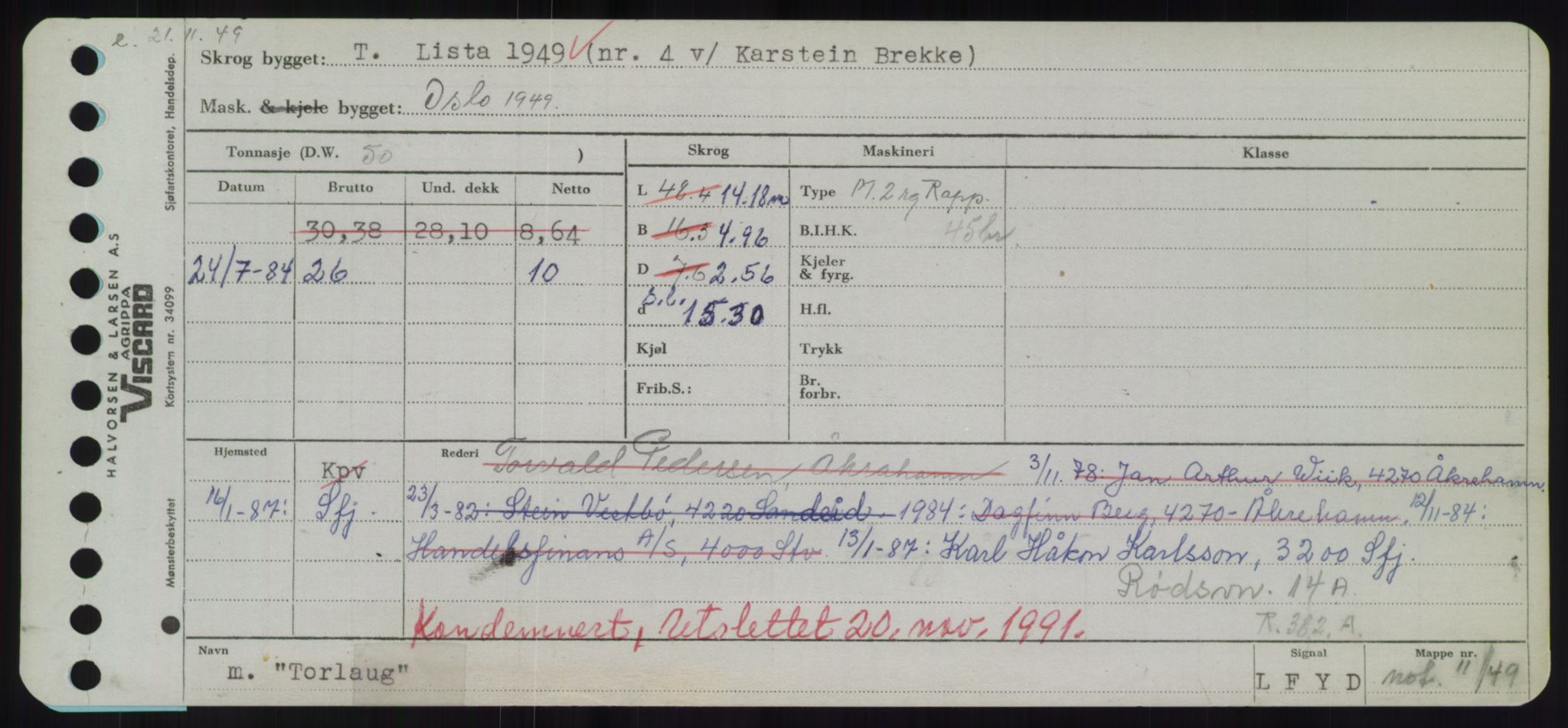 Sjøfartsdirektoratet med forløpere, Skipsmålingen, AV/RA-S-1627/H/Hd/L0039: Fartøy, Ti-Tø, p. 333