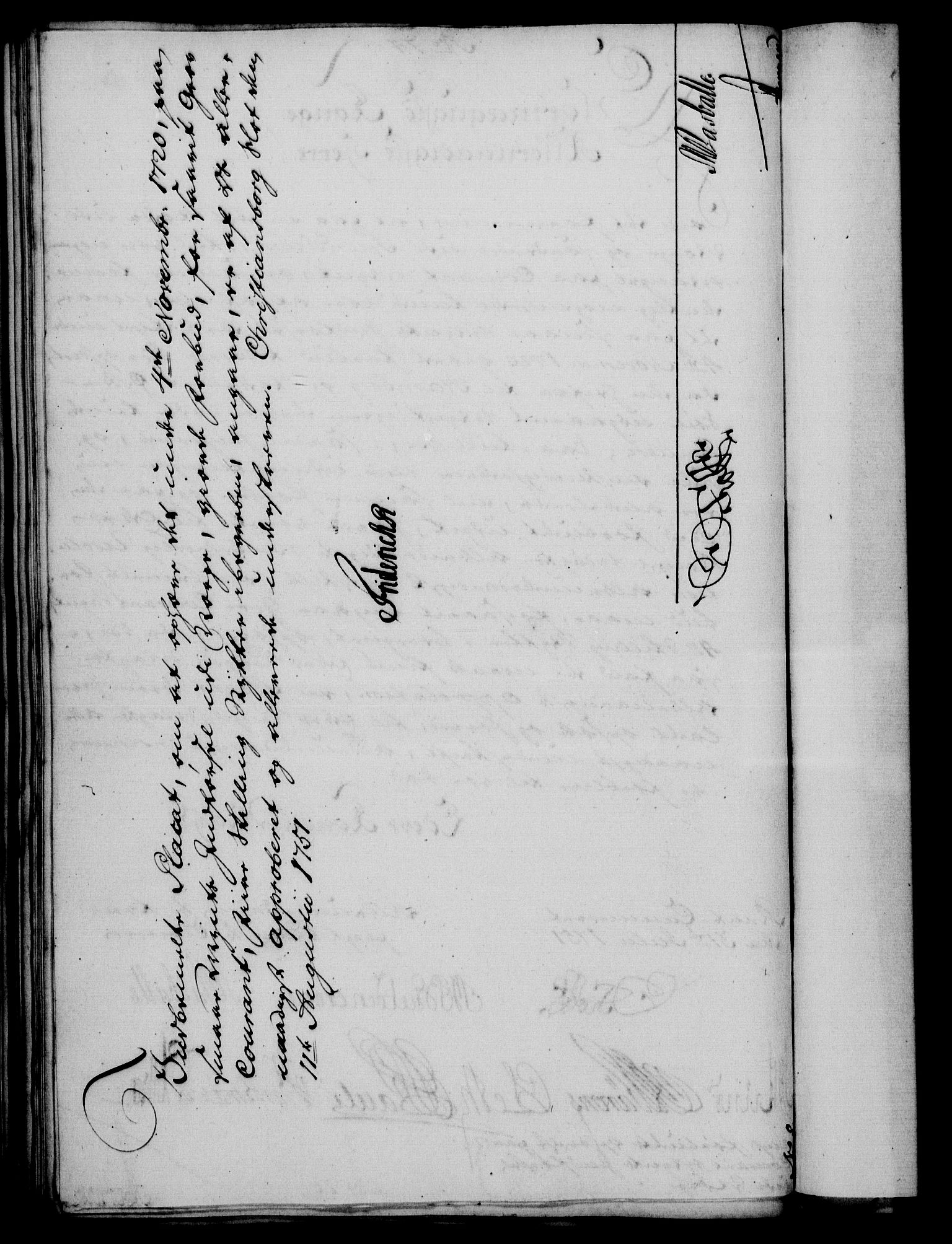 Rentekammeret, Kammerkanselliet, RA/EA-3111/G/Gf/Gfa/L0033: Norsk relasjons- og resolusjonsprotokoll (merket RK 52.33), 1751, p. 384