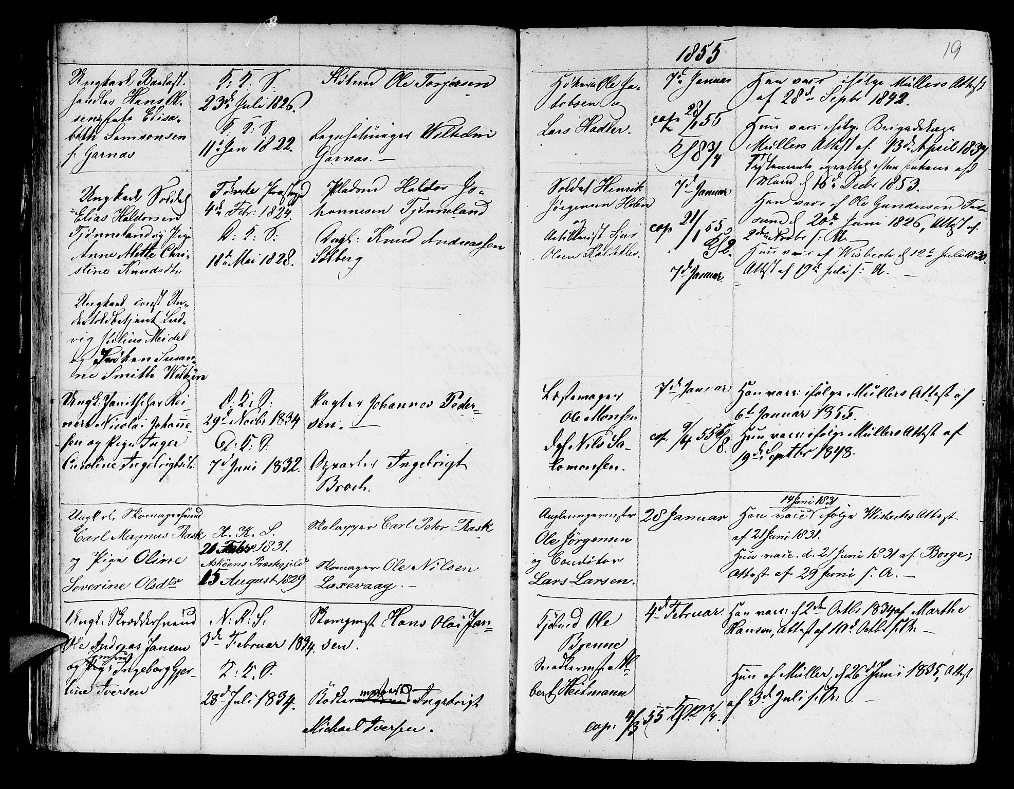 Korskirken sokneprestembete, AV/SAB-A-76101/H/Haa/L0009: Parish register (official) no. A 9, 1743-1861, p. 19