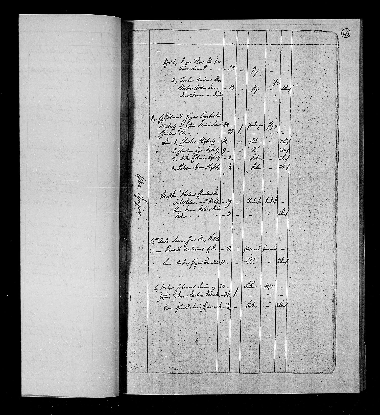 RA, Census 1815, vol. 1b: Dypvåg parish, 1815, p. 42