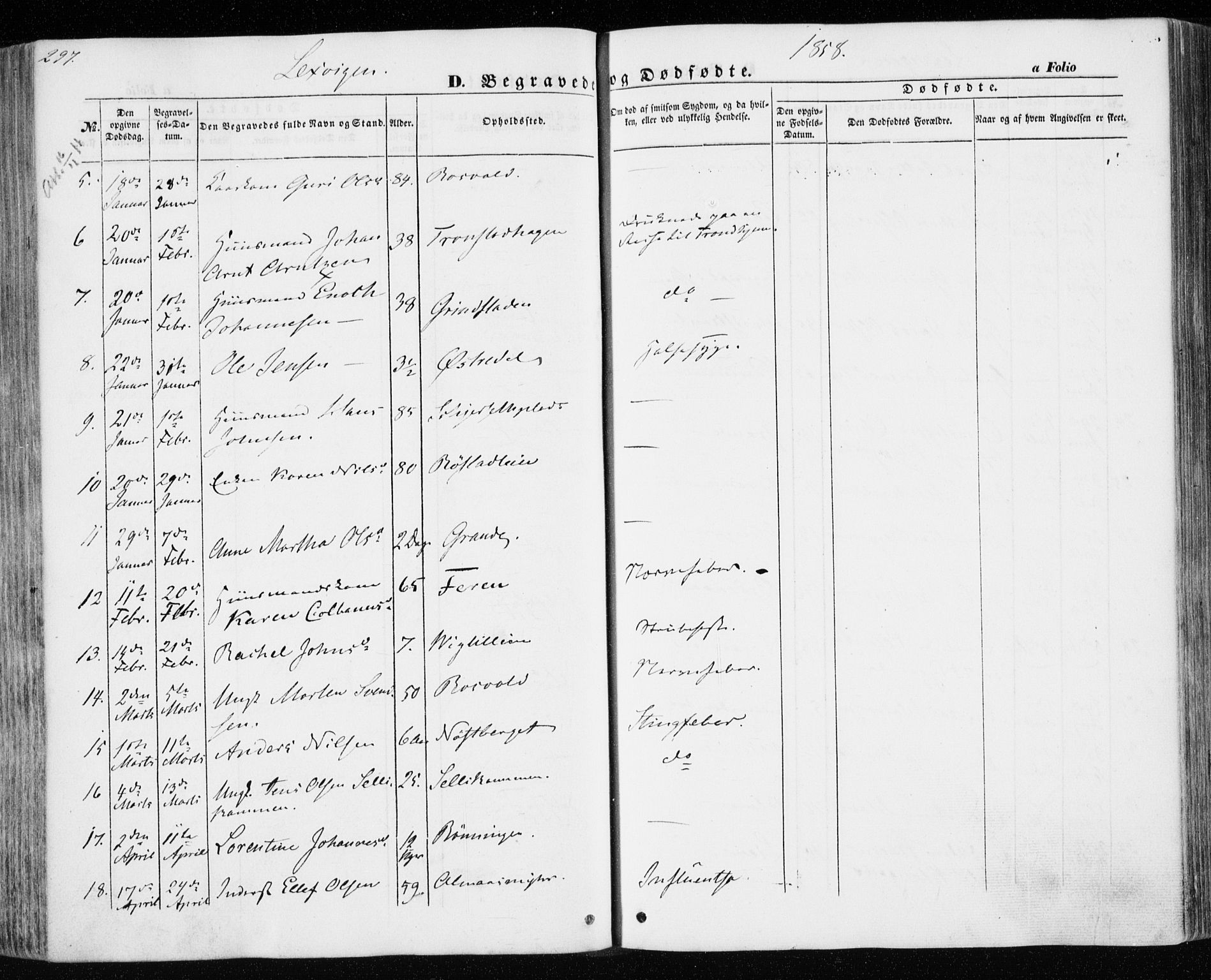 Ministerialprotokoller, klokkerbøker og fødselsregistre - Nord-Trøndelag, SAT/A-1458/701/L0008: Parish register (official) no. 701A08 /1, 1854-1863, p. 297