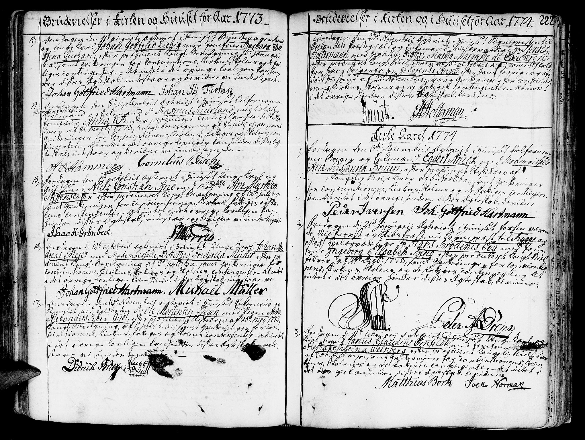 Ministerialprotokoller, klokkerbøker og fødselsregistre - Sør-Trøndelag, SAT/A-1456/602/L0103: Parish register (official) no. 602A01, 1732-1774, p. 222