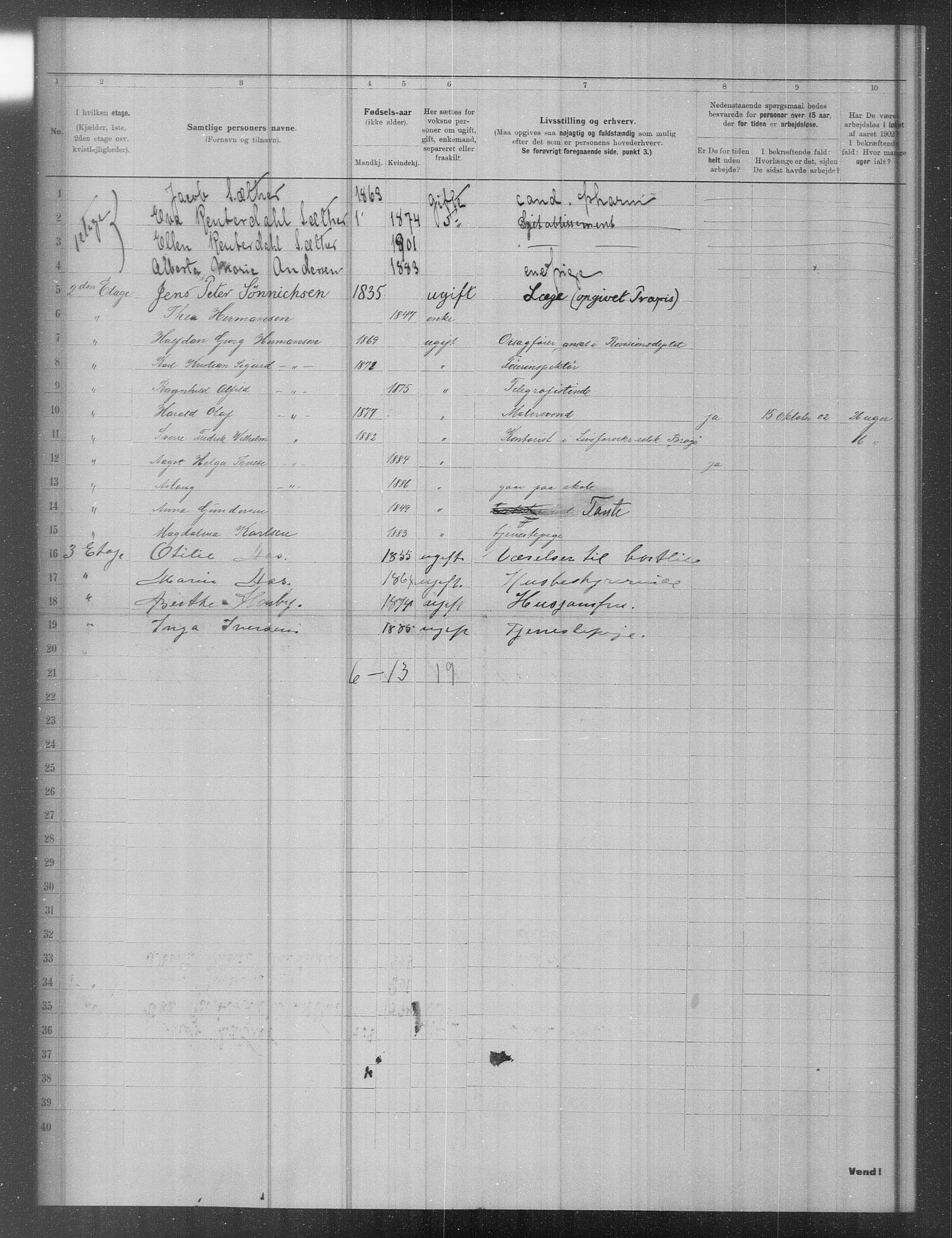 OBA, Municipal Census 1902 for Kristiania, 1902, p. 17421