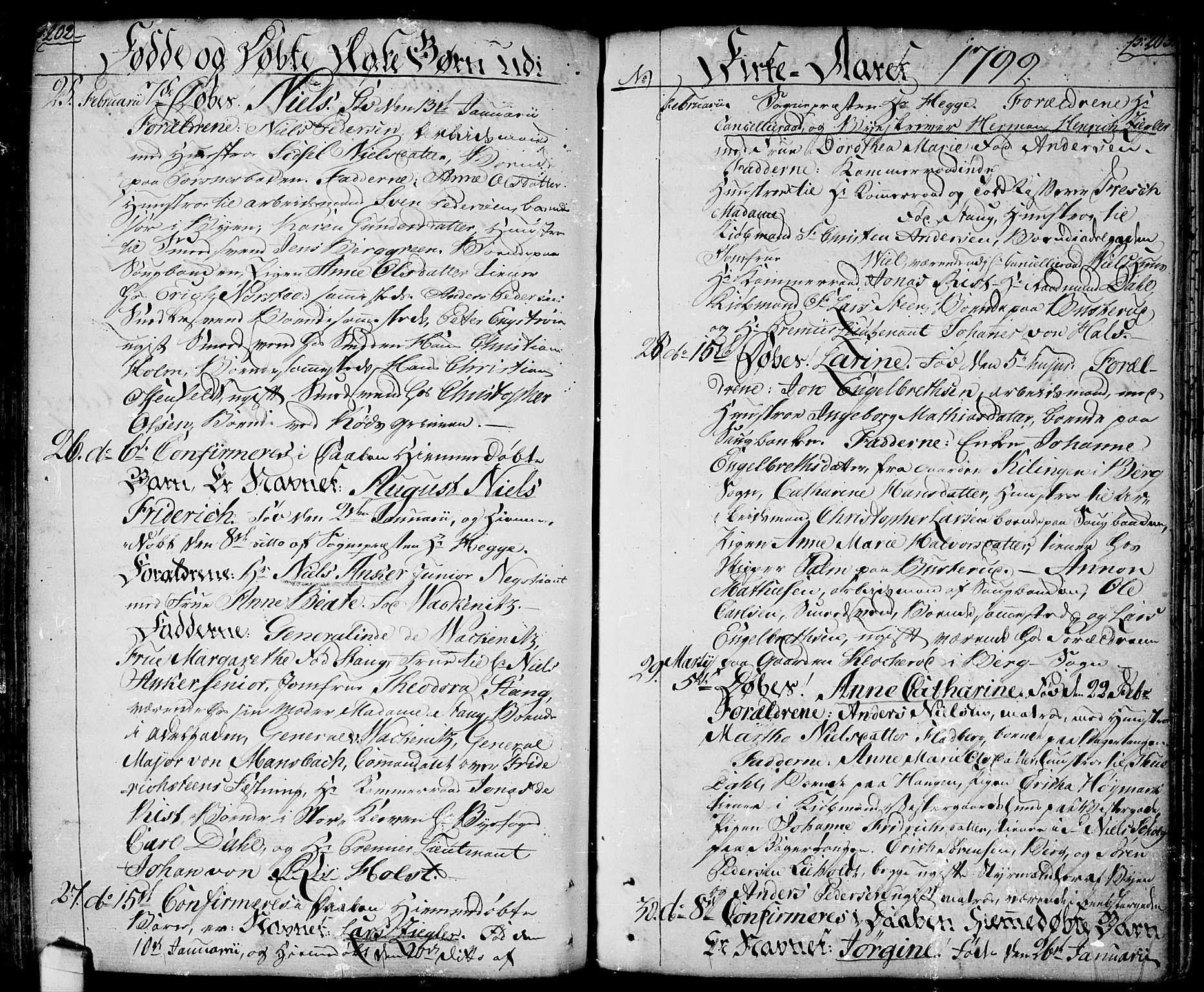 Halden prestekontor Kirkebøker, SAO/A-10909/F/Fa/L0002: Parish register (official) no. I 2, 1792-1812, p. 202-203