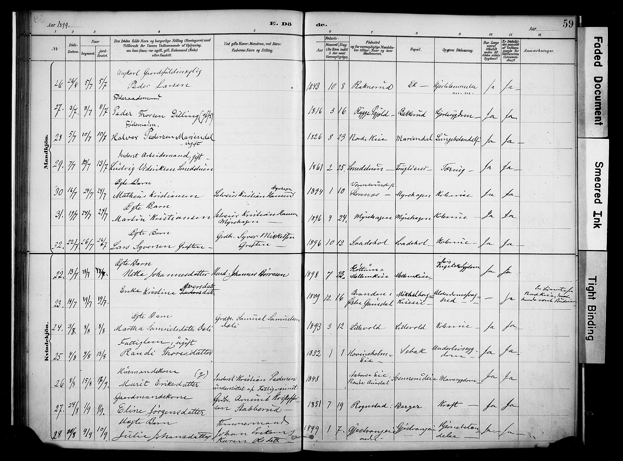 Nes prestekontor, Hedmark, AV/SAH-PREST-020/K/Ka/L0011: Parish register (official) no. 11, 1887-1905, p. 59