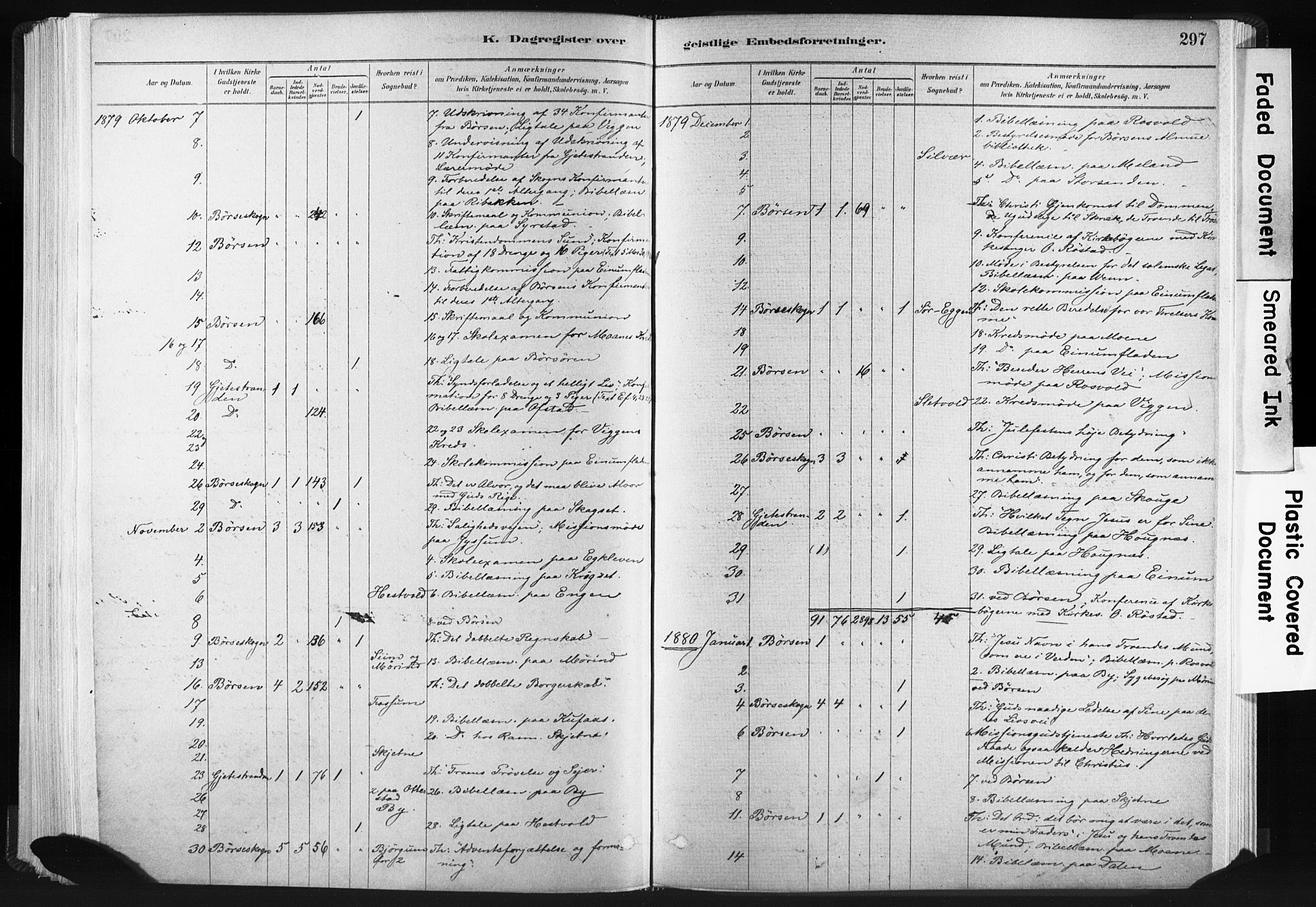 Ministerialprotokoller, klokkerbøker og fødselsregistre - Sør-Trøndelag, SAT/A-1456/665/L0773: Parish register (official) no. 665A08, 1879-1905, p. 297