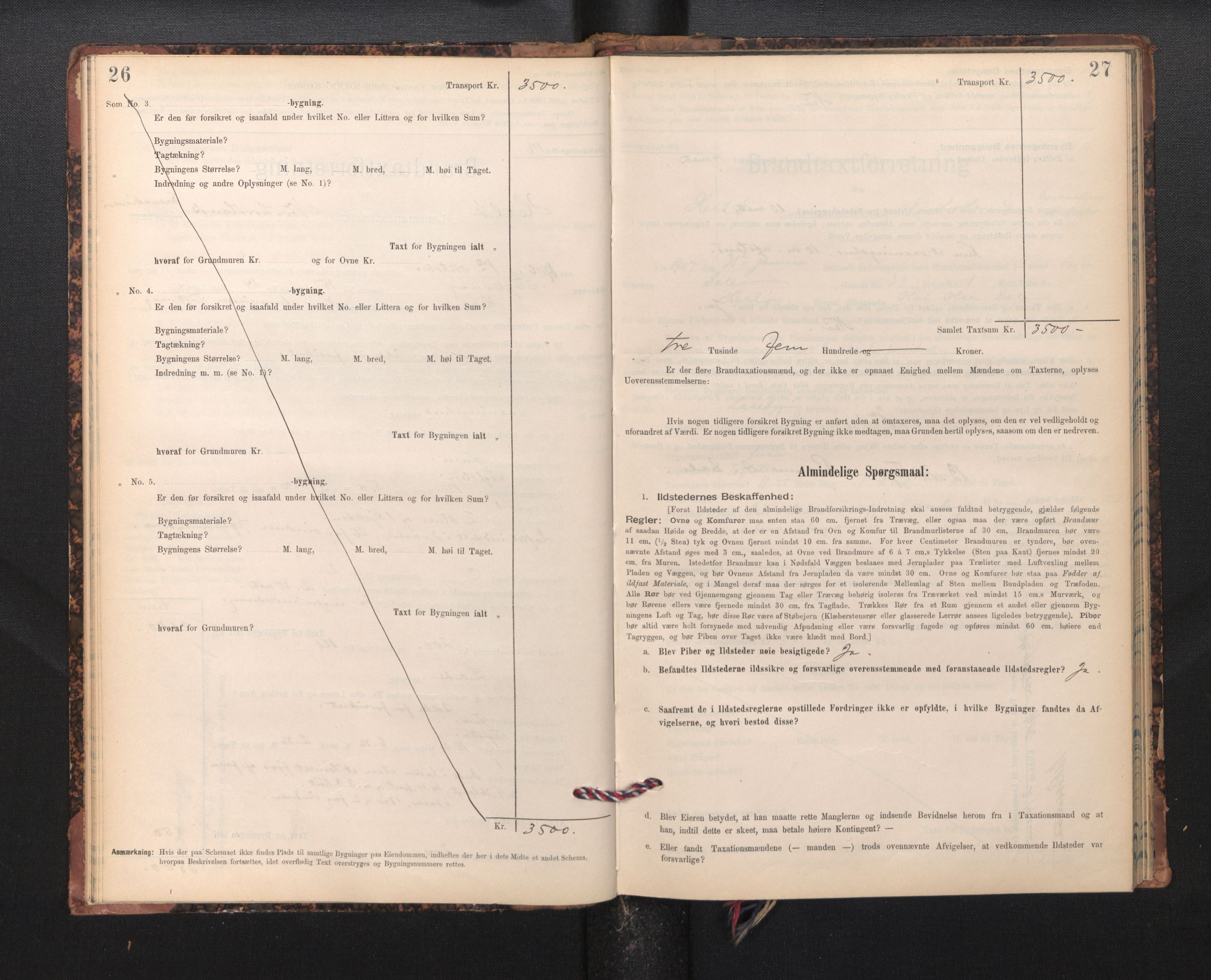 Lensmannen i Herdla, AV/SAB-A-32901/0012/L0003:  Branntakstprotokoll skjematakst, 1897-1916, p. 26-27