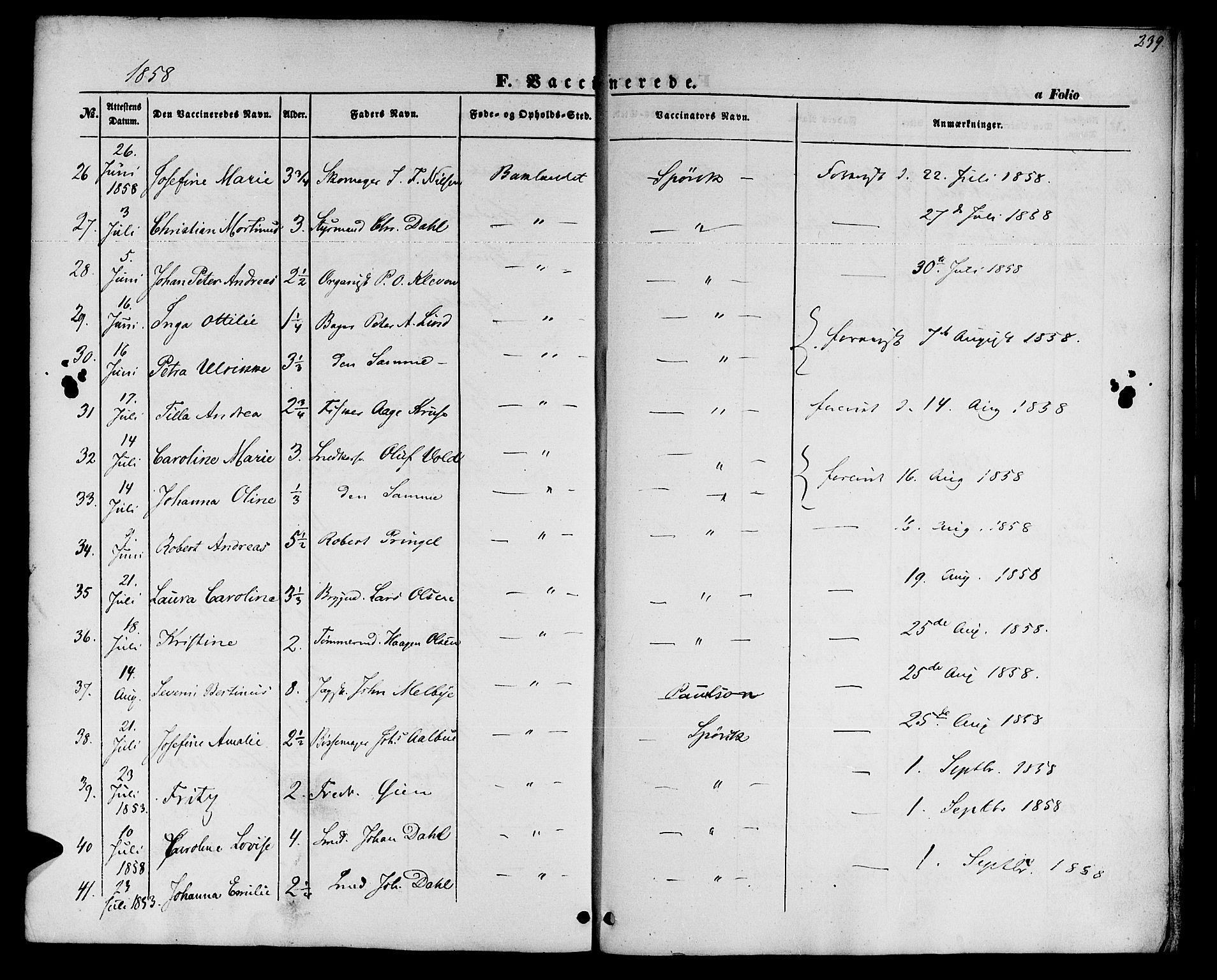 Ministerialprotokoller, klokkerbøker og fødselsregistre - Sør-Trøndelag, SAT/A-1456/604/L0184: Parish register (official) no. 604A05, 1851-1860, p. 239