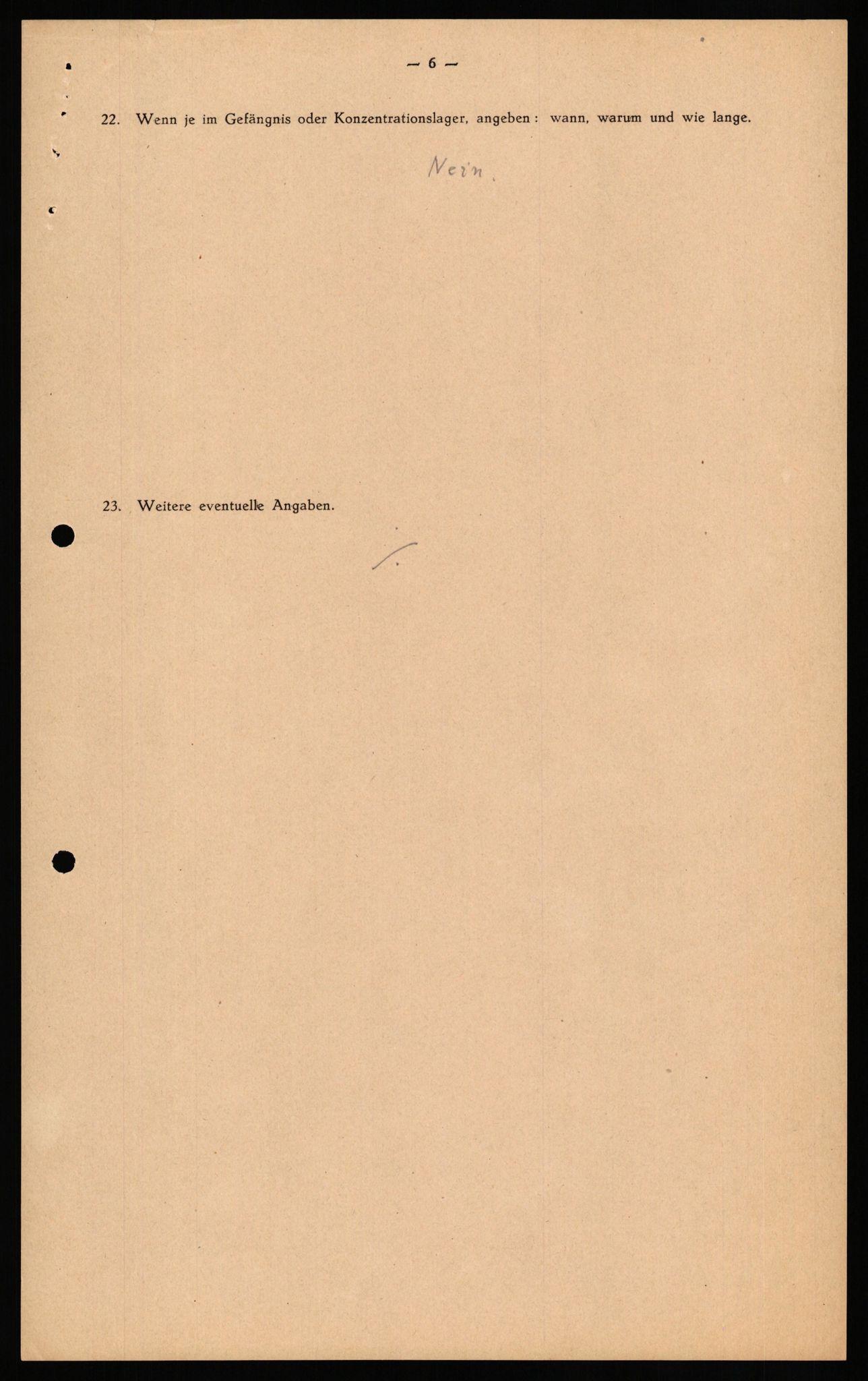 Forsvaret, Forsvarets overkommando II, AV/RA-RAFA-3915/D/Db/L0036: CI Questionaires. Tyske okkupasjonsstyrker i Norge. Tyskere., 1945-1946, p. 121