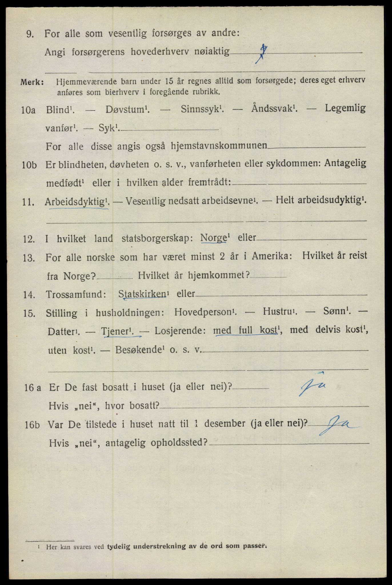 SAO, 1920 census for Ullensaker, 1920, p. 13400