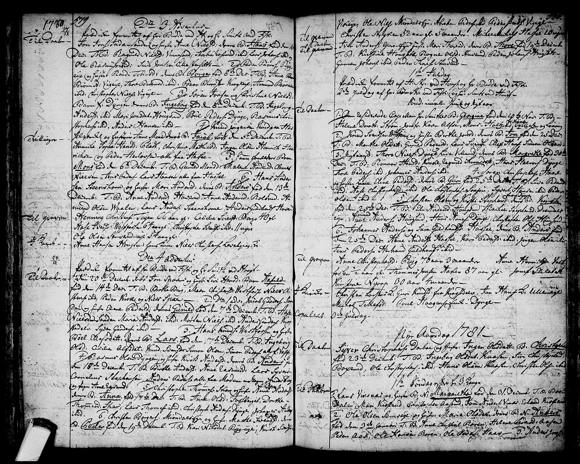 Eiker kirkebøker, SAKO/A-4/F/Fa/L0008: Parish register (official) no. I 8, 1764-1788, p. 579-580