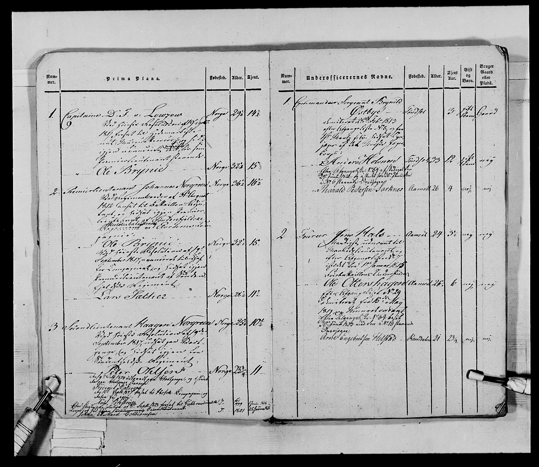 Generalitets- og kommissariatskollegiet, Det kongelige norske kommissariatskollegium, AV/RA-EA-5420/E/Eh/L0027: Skiløperkompaniene, 1812-1832, p. 509