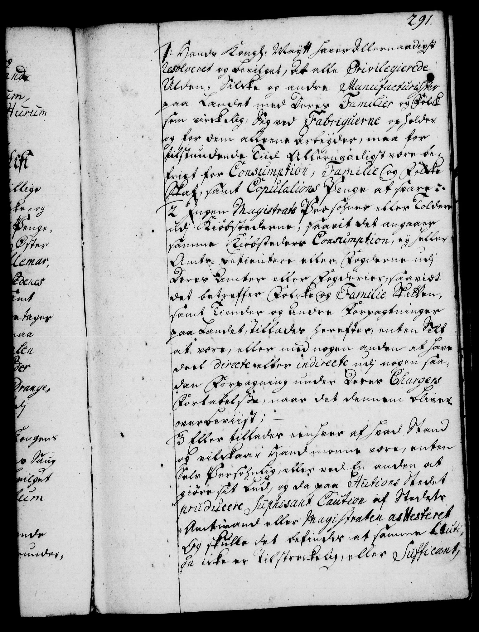 Rentekammeret, Kammerkanselliet, AV/RA-EA-3111/G/Gg/Gga/L0004: Norsk ekspedisjonsprotokoll med register (merket RK 53.4), 1734-1741, p. 291