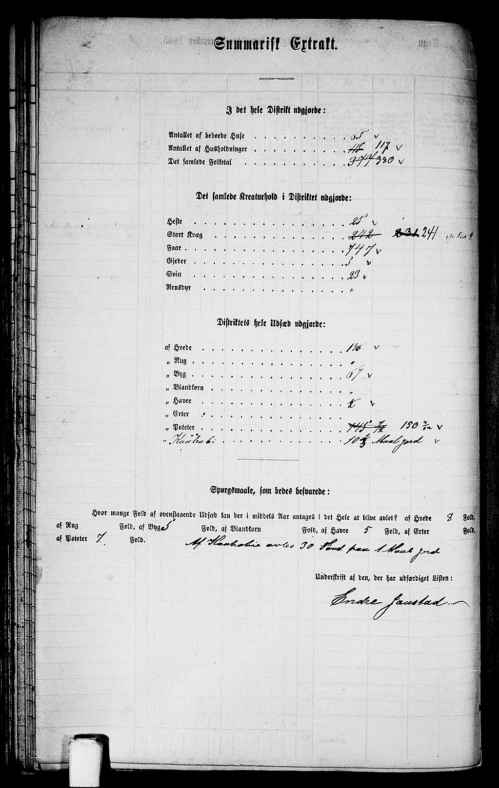 RA, 1865 census for Kinsarvik, 1865, p. 126