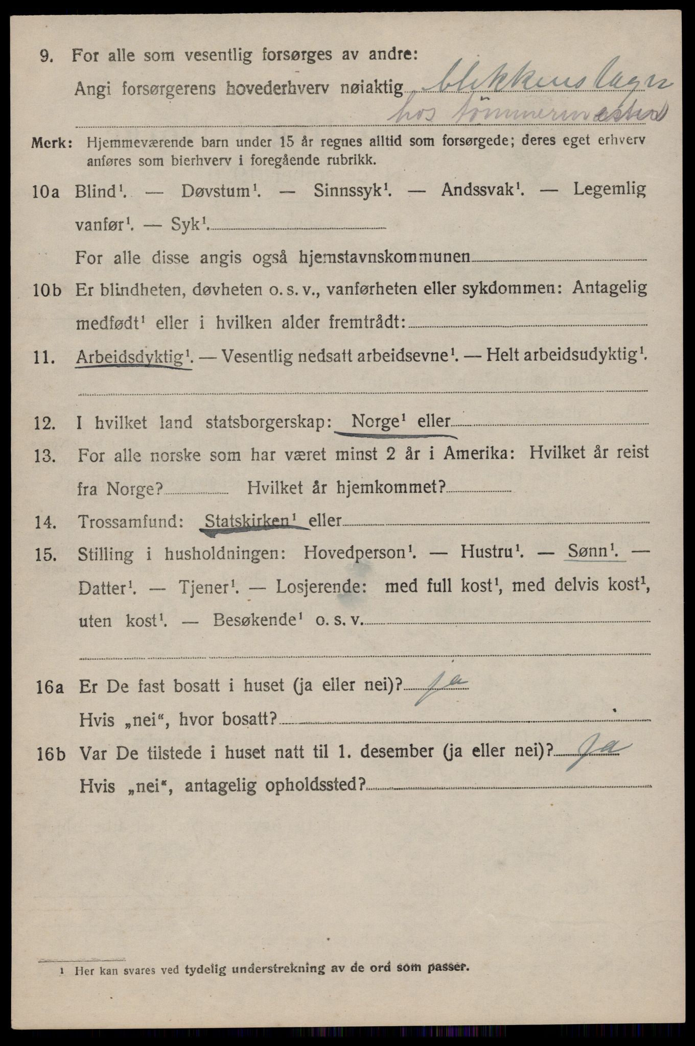 SAST, 1920 census for Hetland, 1920, p. 9102