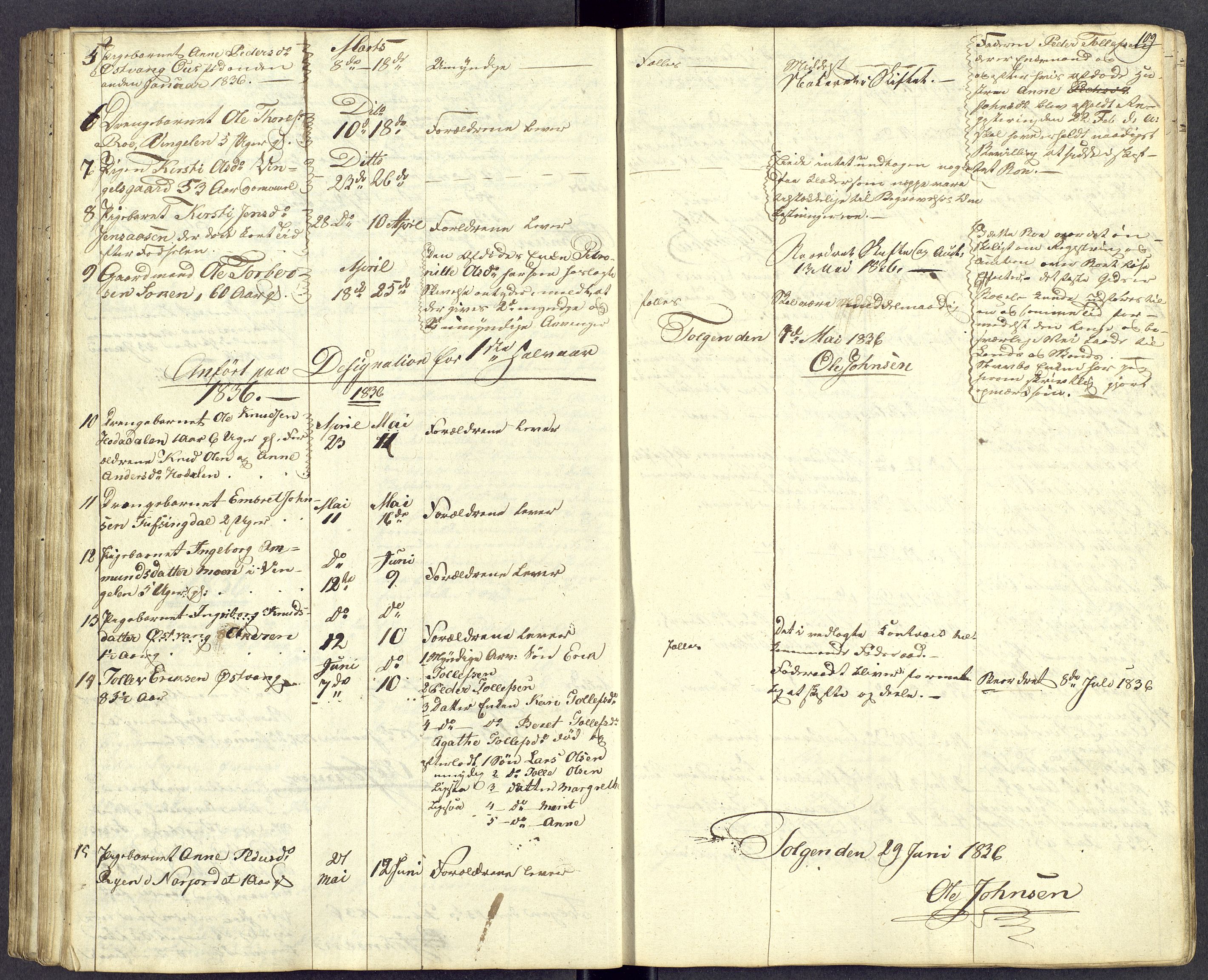 Østerdalen sorenskriveri, AV/SAH-TING-032/J/Jd/L0004: Dødsfallsjournal, 1834-1843, p. 109