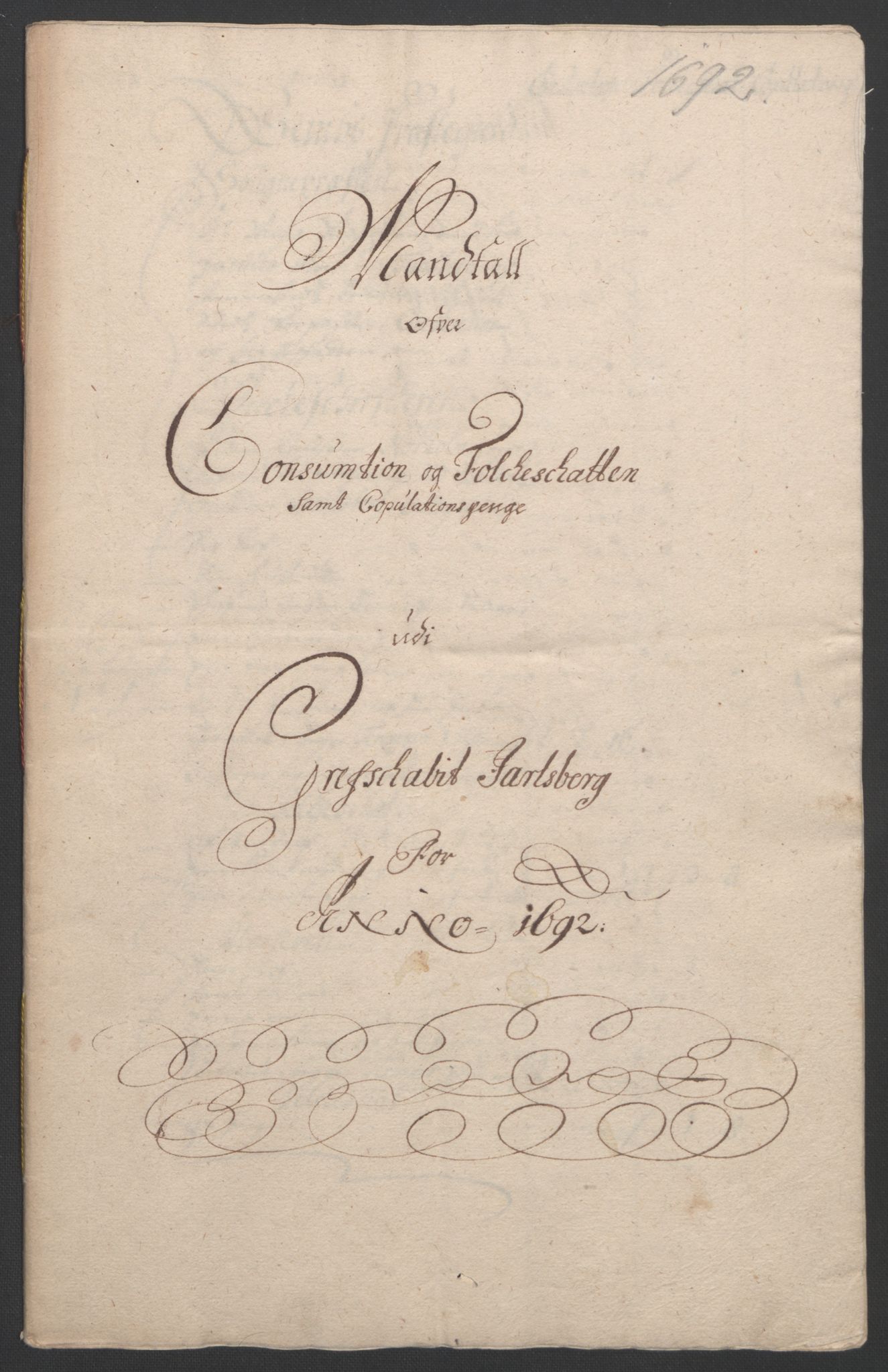Rentekammeret inntil 1814, Reviderte regnskaper, Fogderegnskap, RA/EA-4092/R32/L1865: Fogderegnskap Jarlsberg grevskap, 1692, p. 228