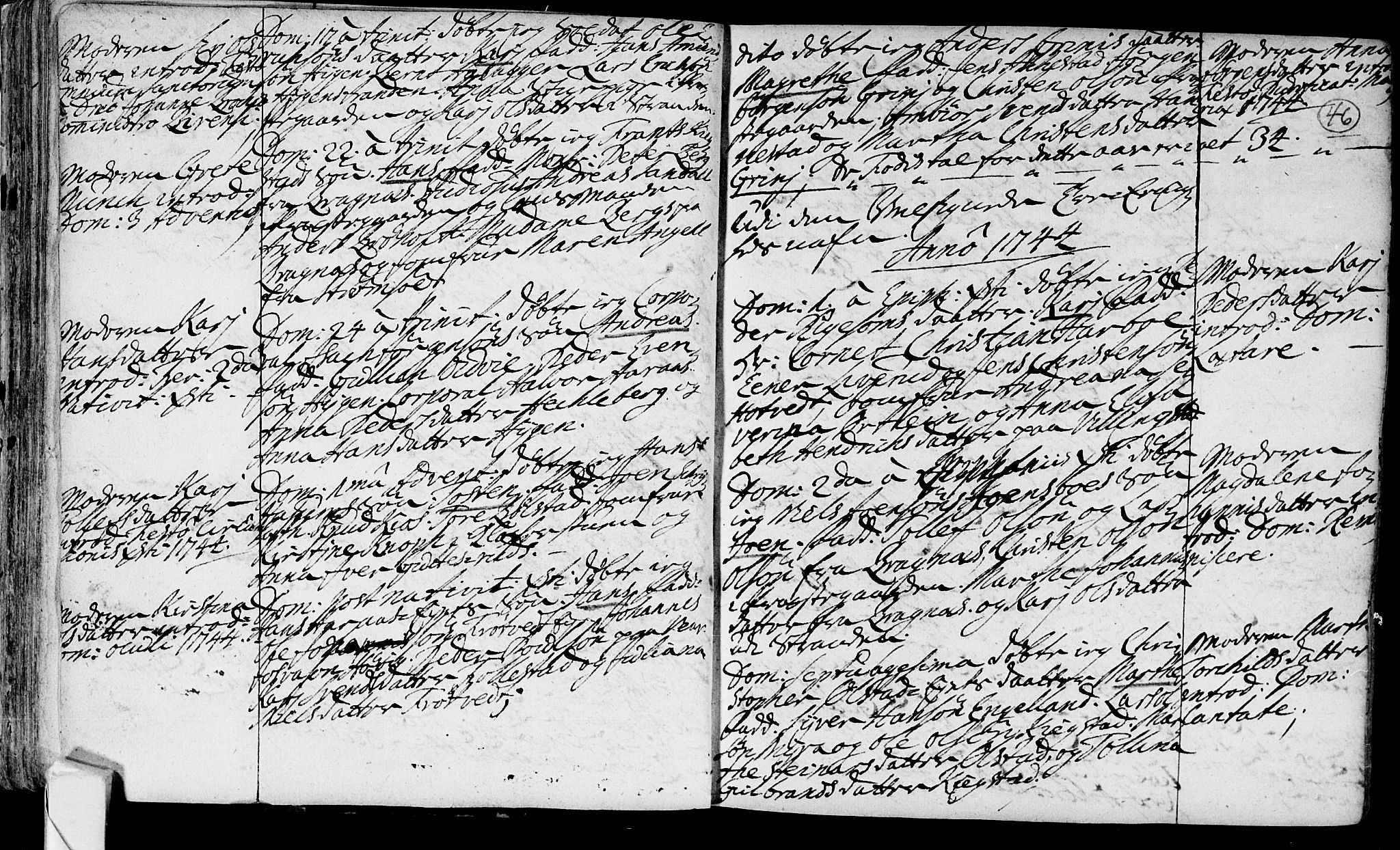 Røyken kirkebøker, AV/SAKO-A-241/F/Fa/L0002: Parish register (official) no. 2, 1731-1782, p. 46