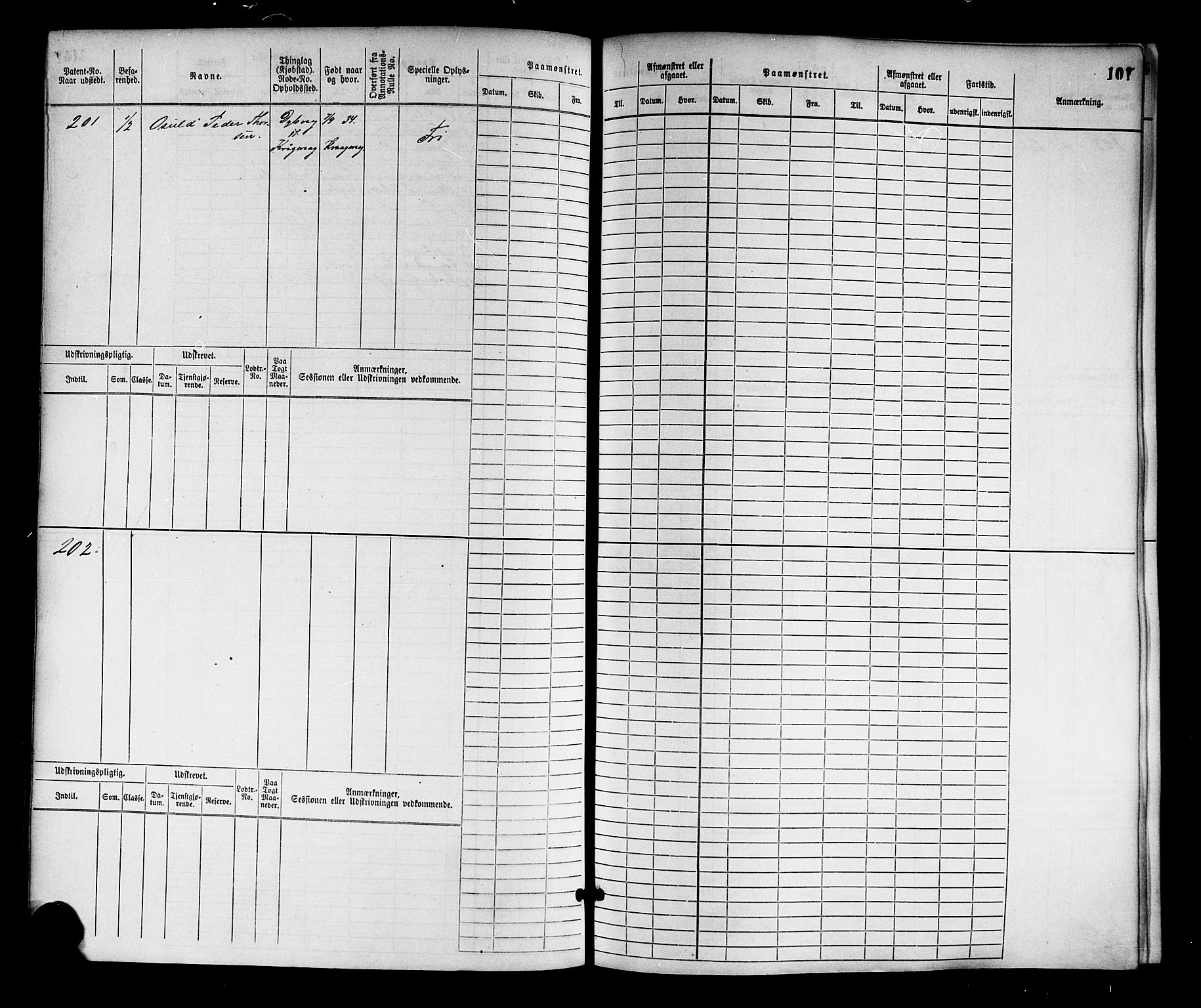 Tvedestrand mønstringskrets, SAK/2031-0011/F/Fb/L0001: Hovedrulle nr 1-766, R-2, 1868-1885, p. 108