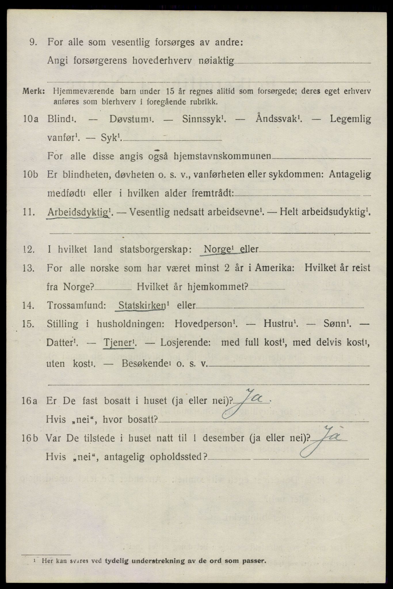 SAO, 1920 census for Høland, 1920, p. 9674