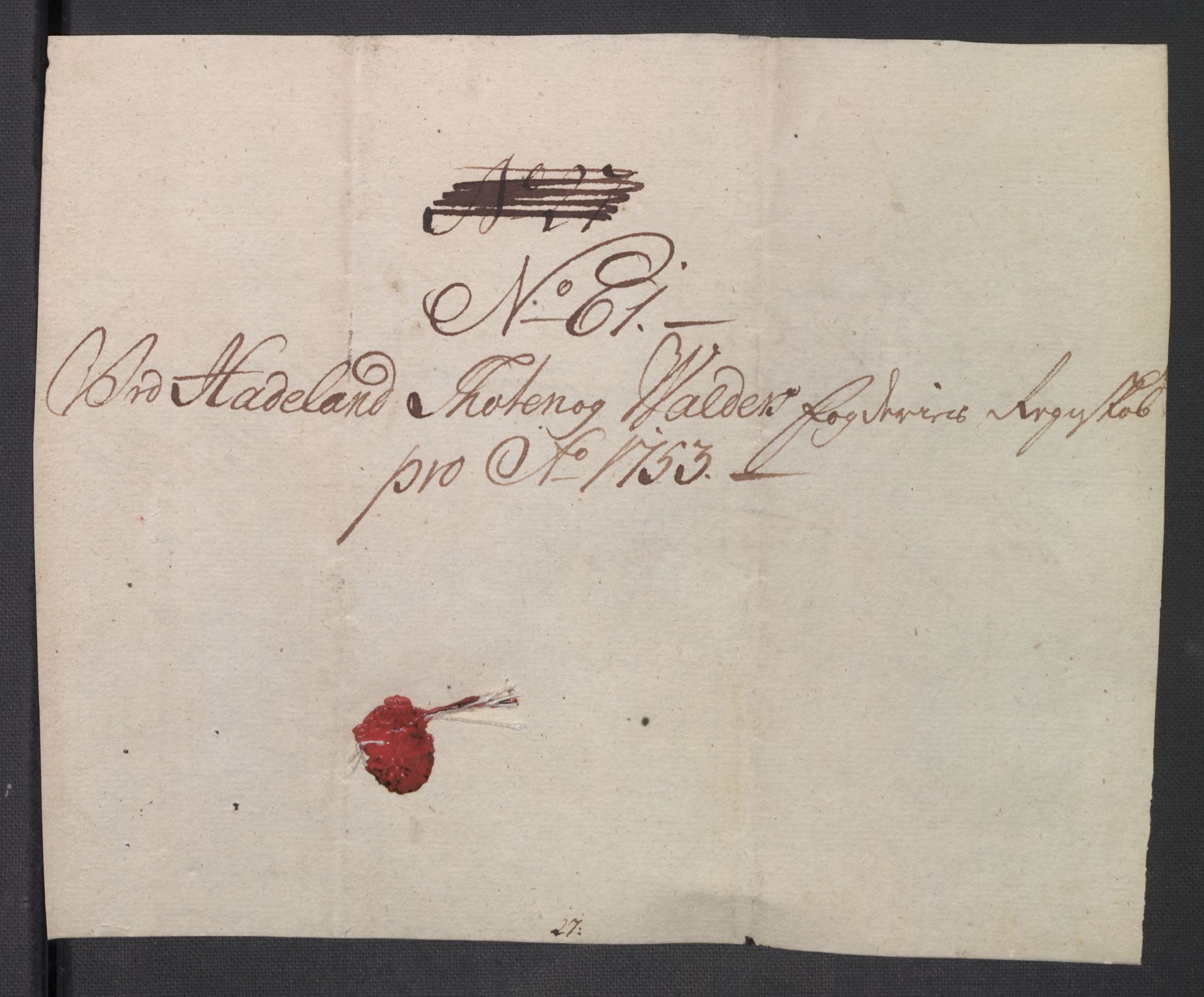 Rentekammeret inntil 1814, Reviderte regnskaper, Fogderegnskap, RA/EA-4092/R18/L1349: Fogderegnskap Hadeland, Toten og Valdres, 1752-1753, p. 570