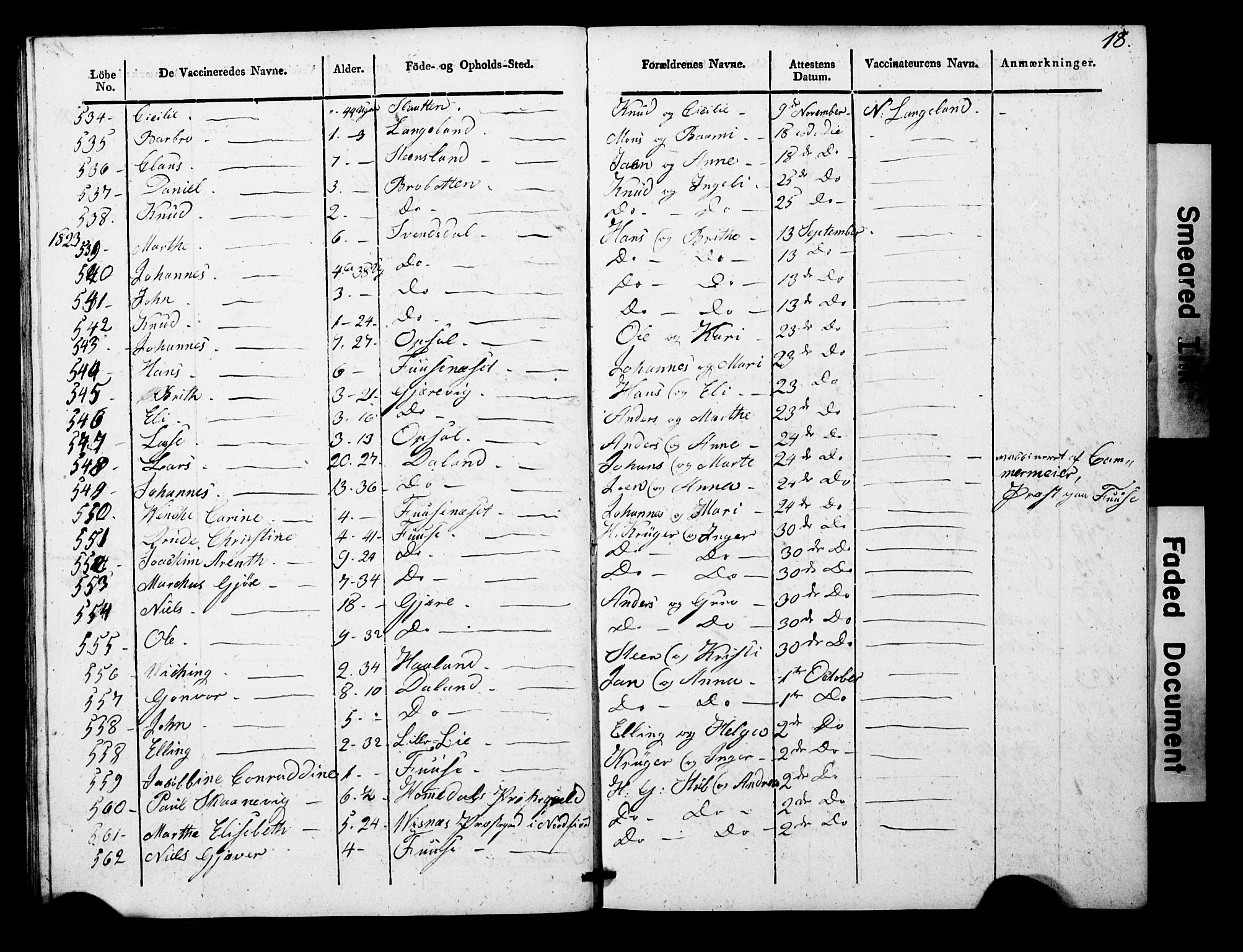 Os sokneprestembete, SAB/A-99929: Parish register (official) no. A 19, 1817-1830, p. 18