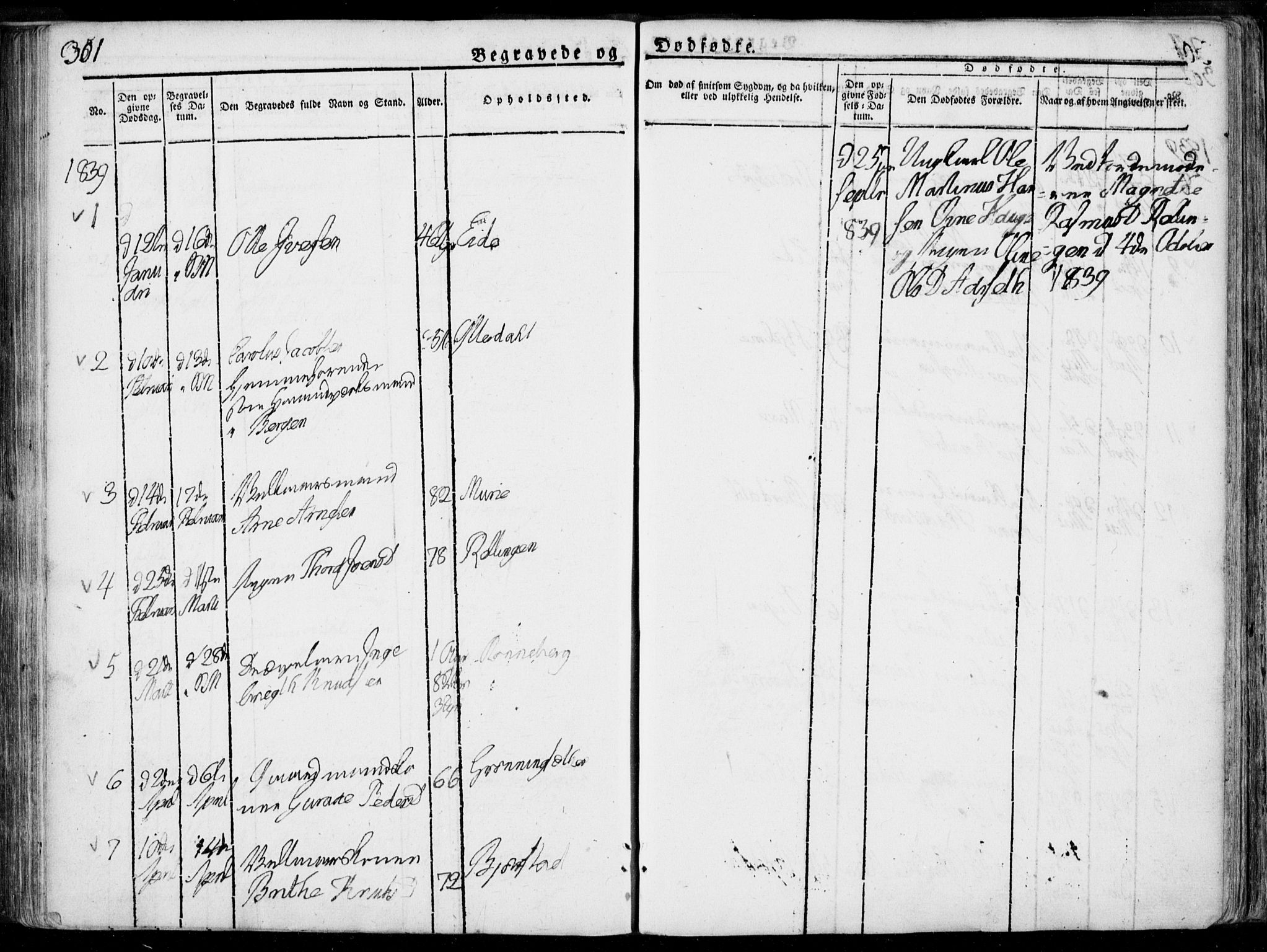Ministerialprotokoller, klokkerbøker og fødselsregistre - Møre og Romsdal, SAT/A-1454/519/L0248: Parish register (official) no. 519A07, 1829-1860, p. 301