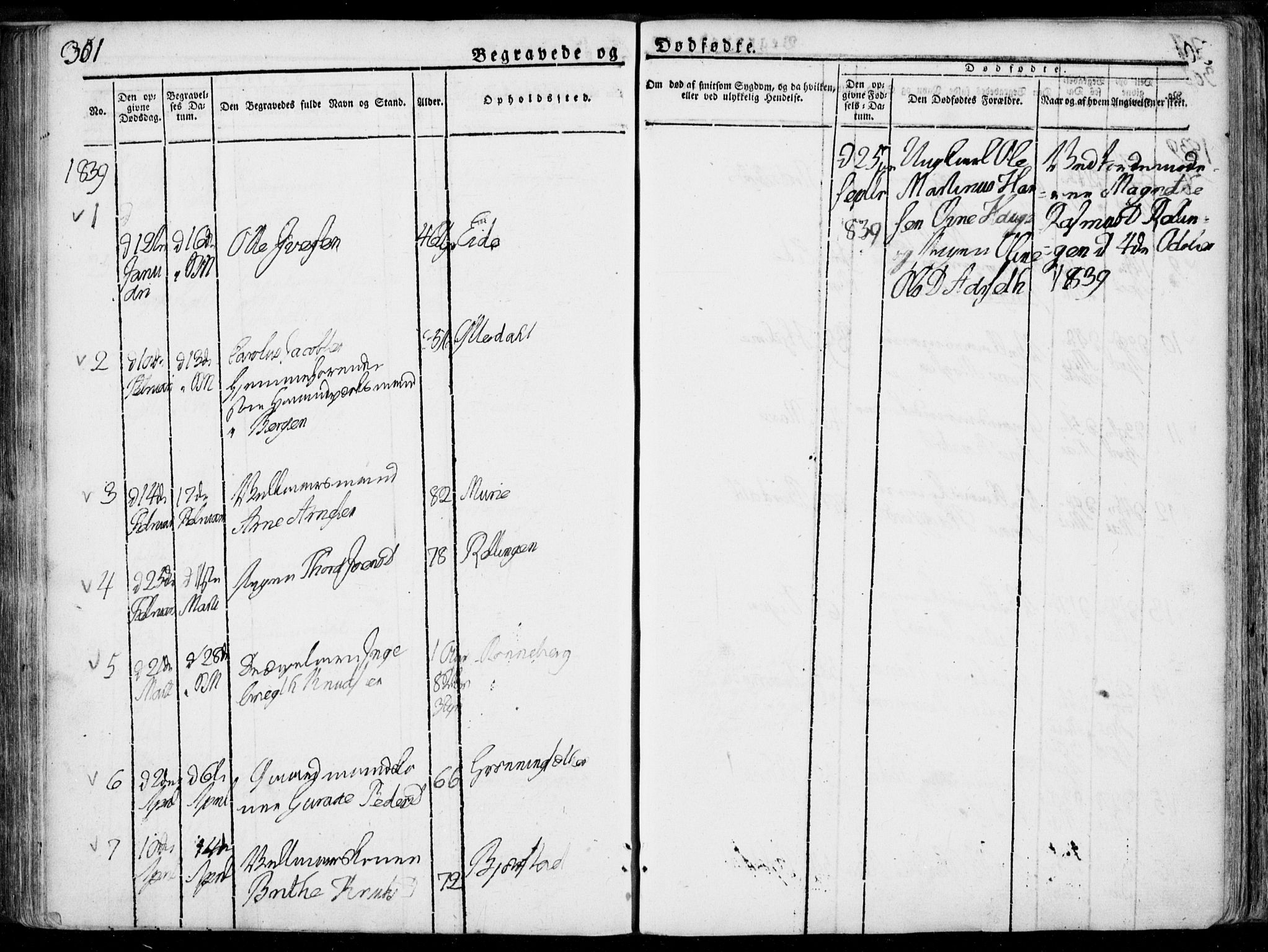 Ministerialprotokoller, klokkerbøker og fødselsregistre - Møre og Romsdal, AV/SAT-A-1454/519/L0248: Parish register (official) no. 519A07, 1829-1860, p. 301