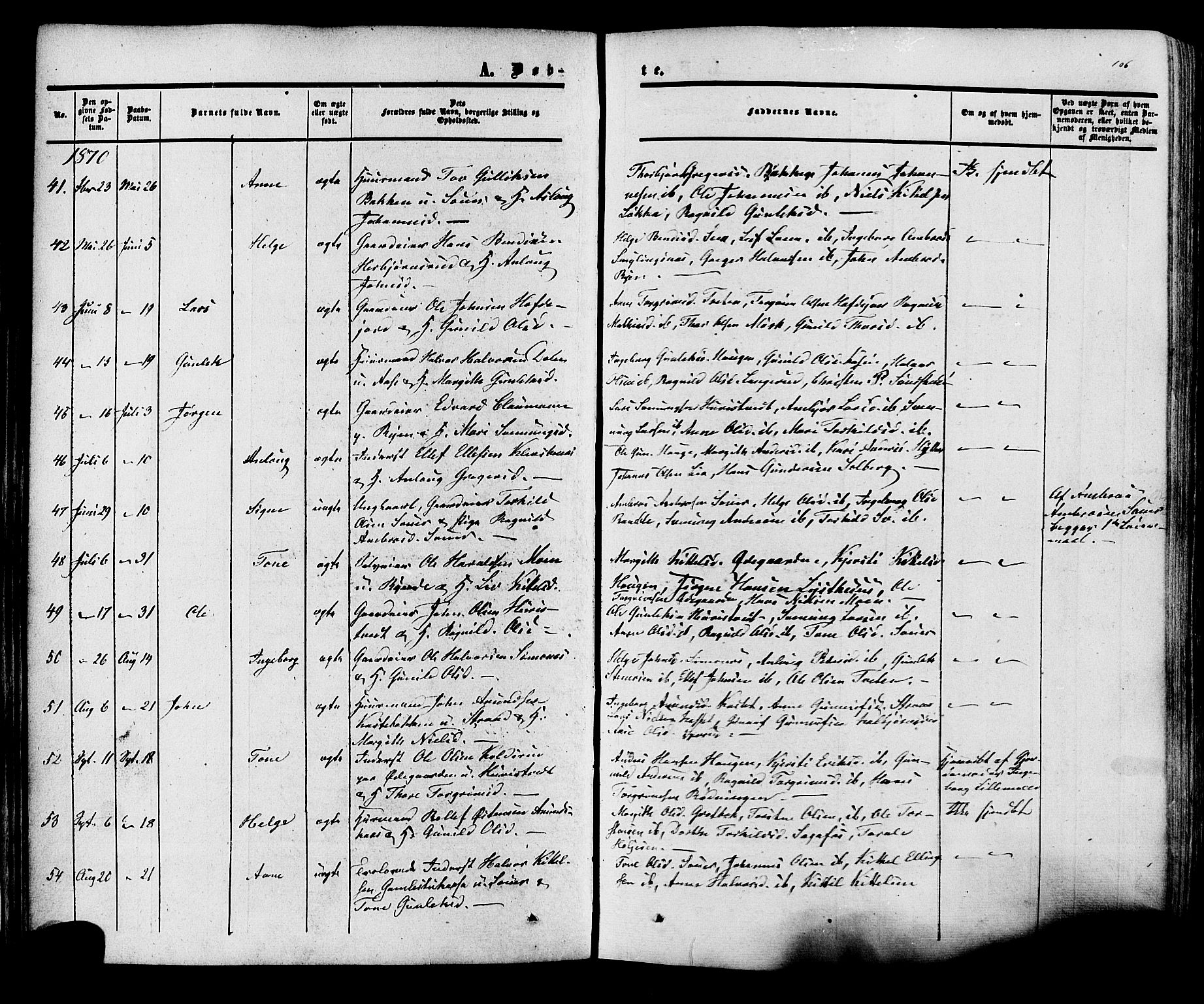 Heddal kirkebøker, SAKO/A-268/F/Fa/L0007: Parish register (official) no. I 7, 1855-1877, p. 106