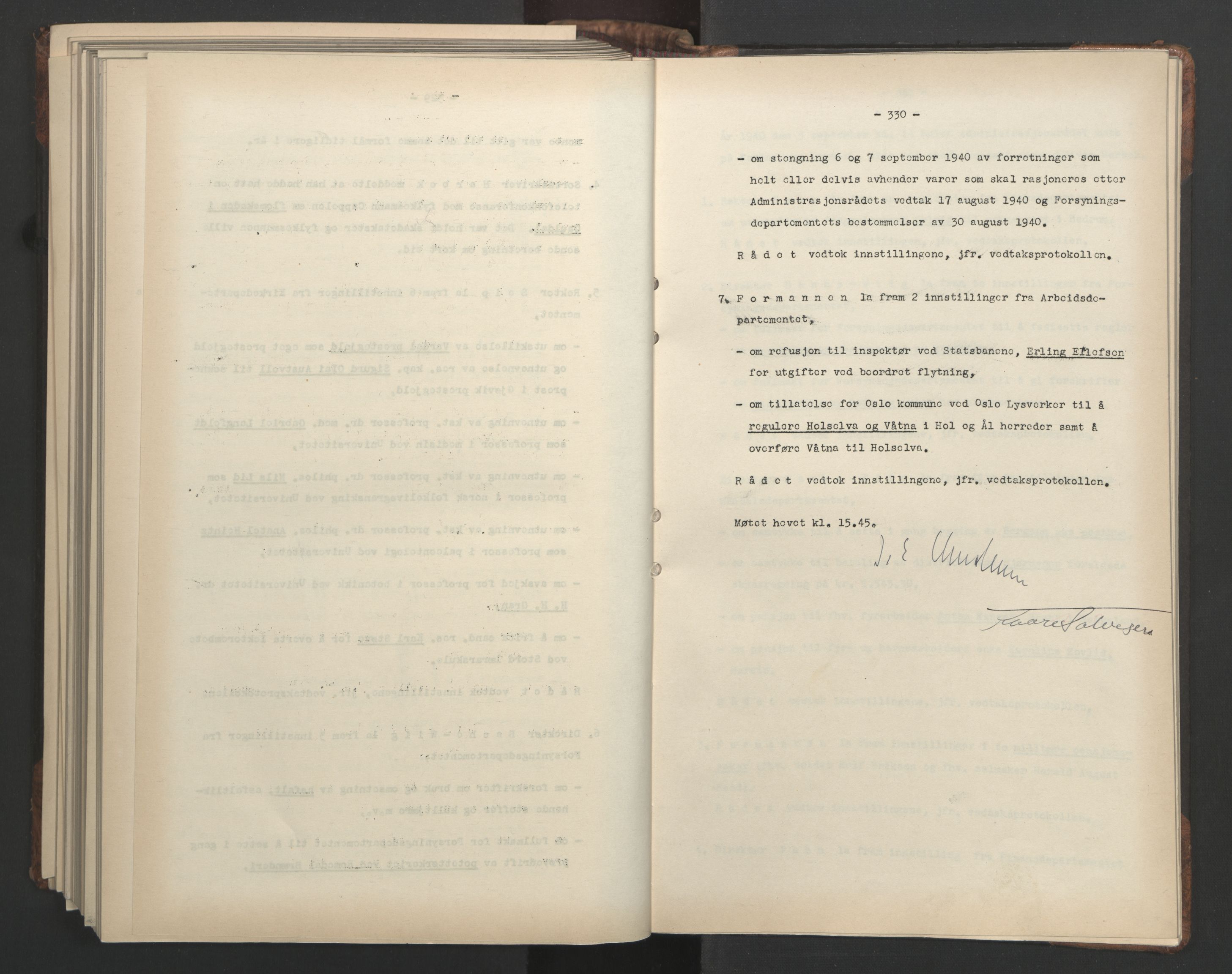 Administrasjonsrådet, AV/RA-S-1004/A/L0001: Møteprotokoll med tillegg 15/4-25/9, 1940, p. 330