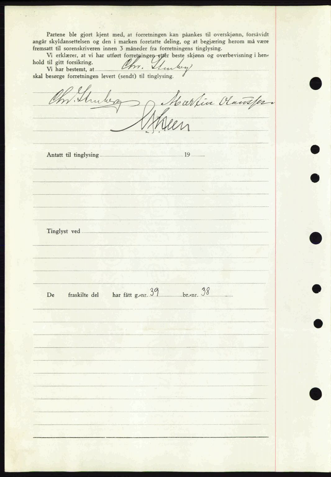 Eiker, Modum og Sigdal sorenskriveri, SAKO/A-123/G/Ga/Gab/L0043: Mortgage book no. A13, 1940-1941, Diary no: : 1137/1941