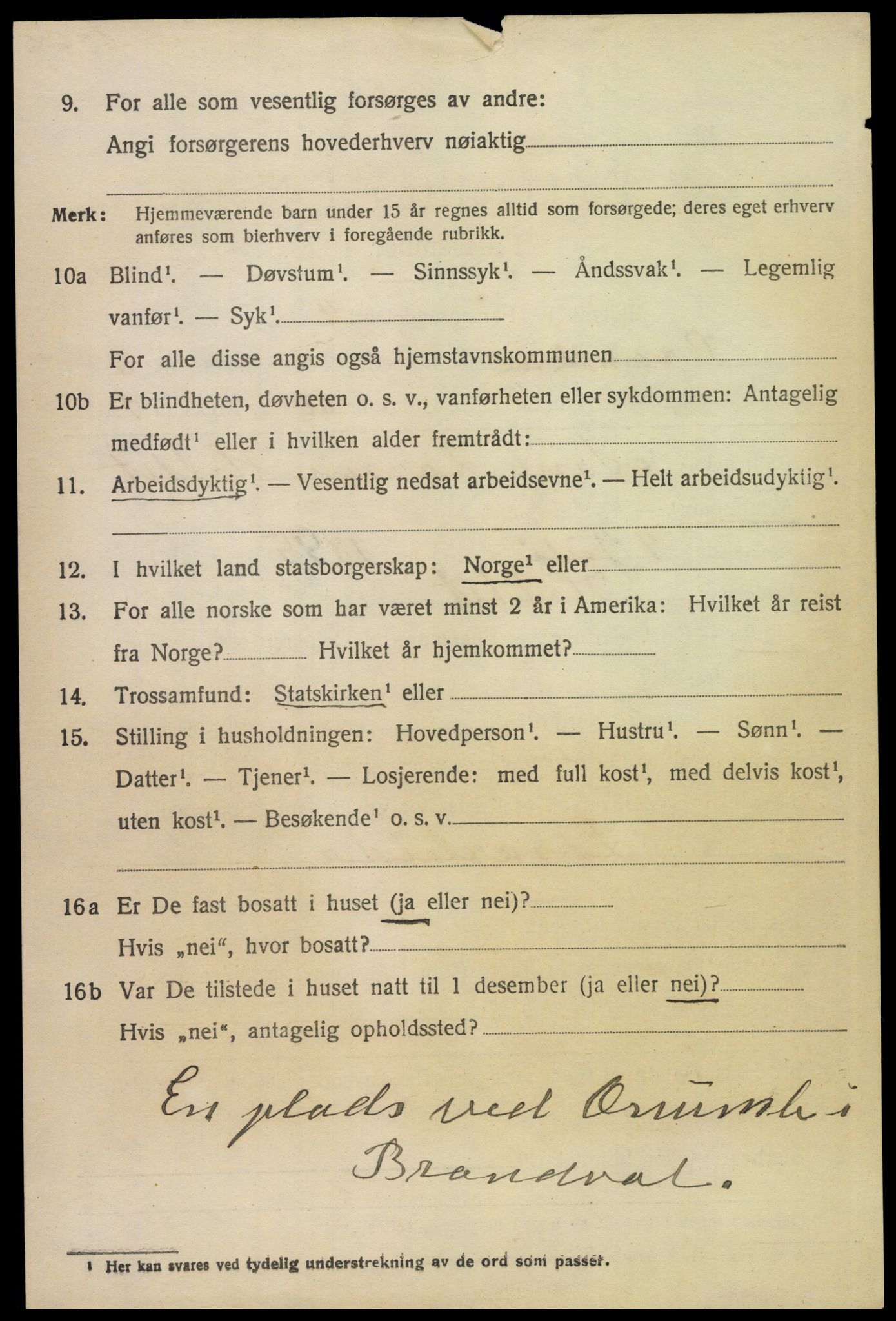 SAH, 1920 census for Brandval, 1920, p. 5771