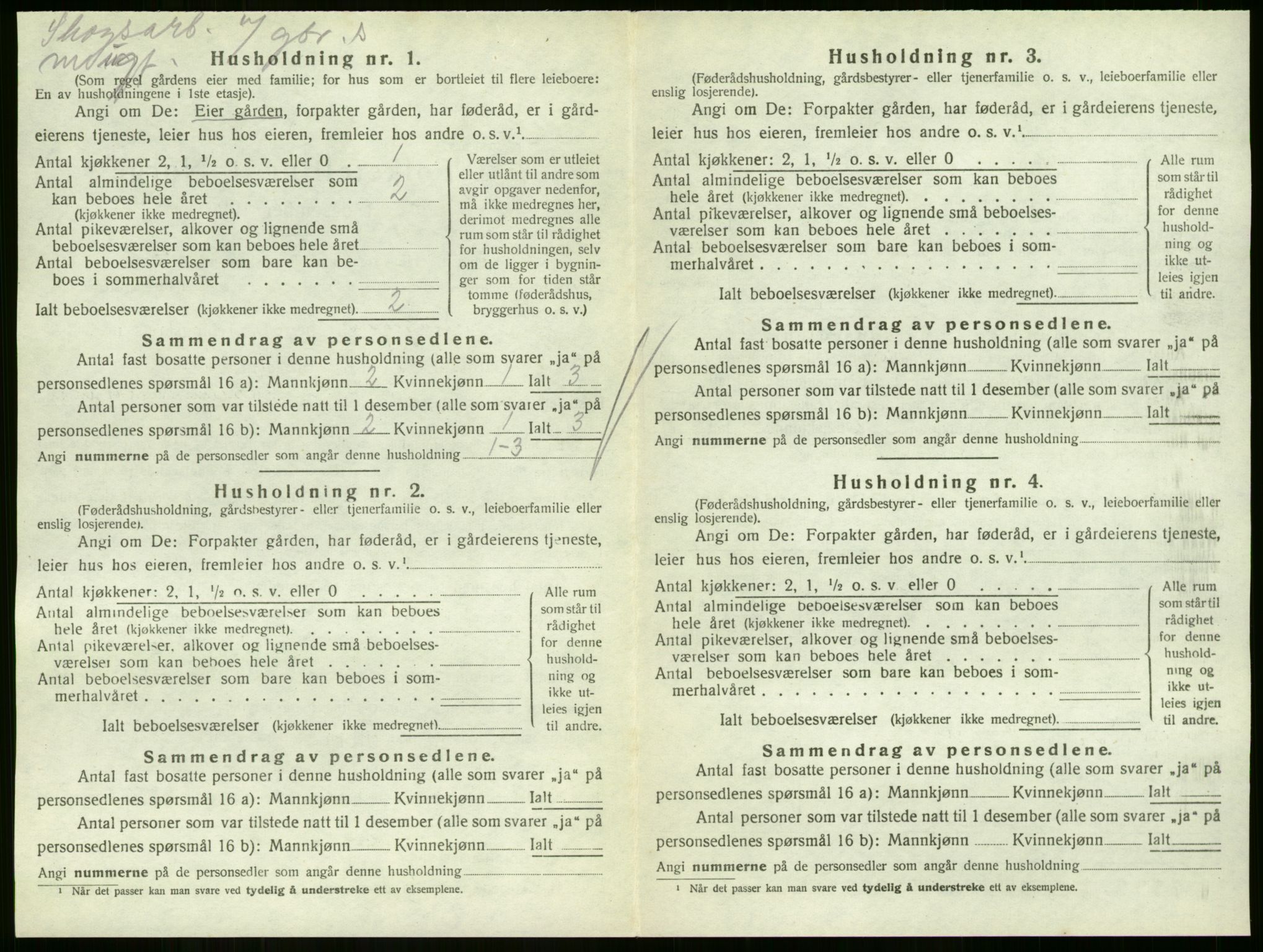 SAKO, 1920 census for Hof, 1920, p. 37