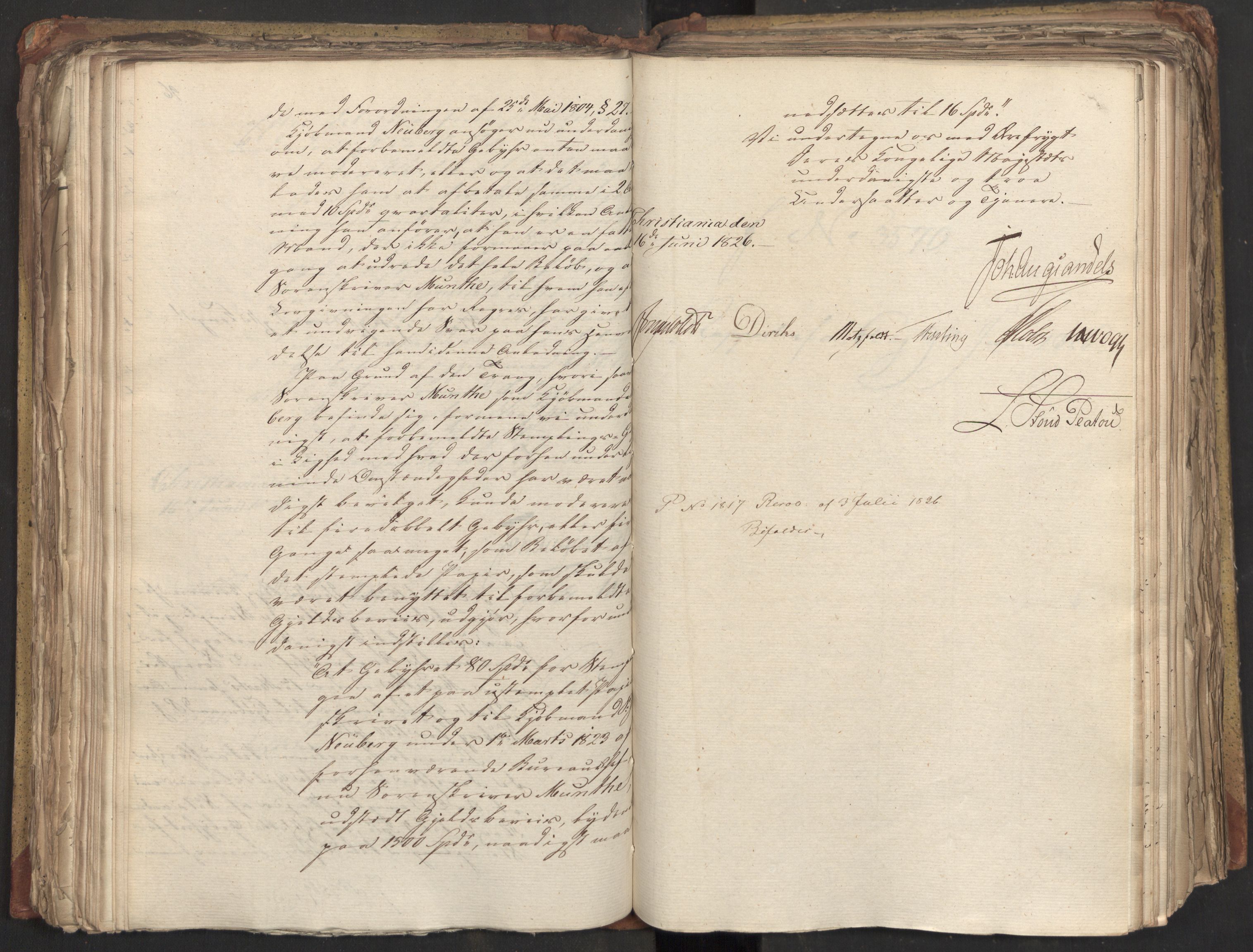 Statsrådsavdelingen i Stockholm, RA/S-1003/D/Da/L0047: Regjeringsinnstillinger nr. 3501-3659, 1826, p. 200