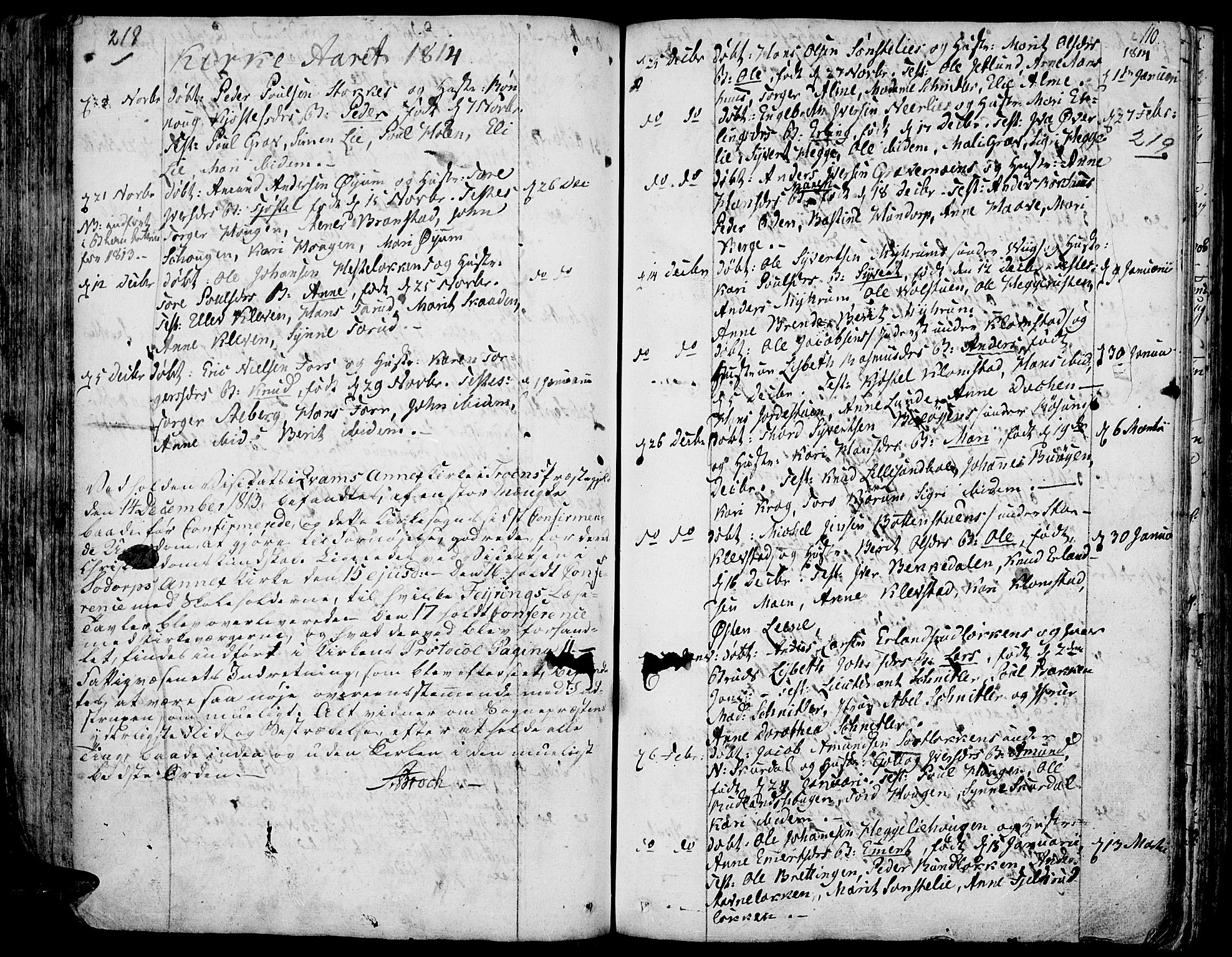 Fron prestekontor, AV/SAH-PREST-078/H/Ha/Haa/L0001: Parish register (official) no. 1, 1799-1816, p. 218-219