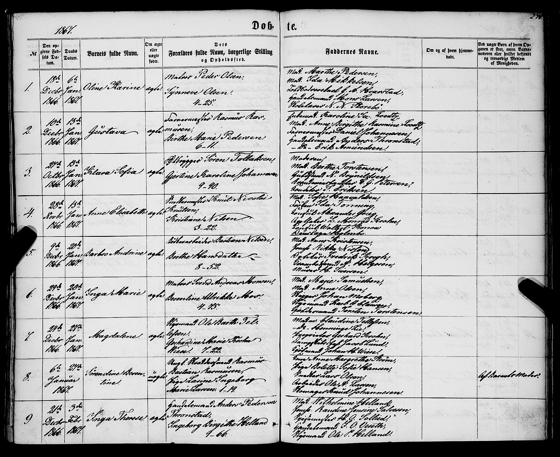Nykirken Sokneprestembete, SAB/A-77101/H/Haa/L0015: Parish register (official) no. B 2, 1858-1869, p. 248