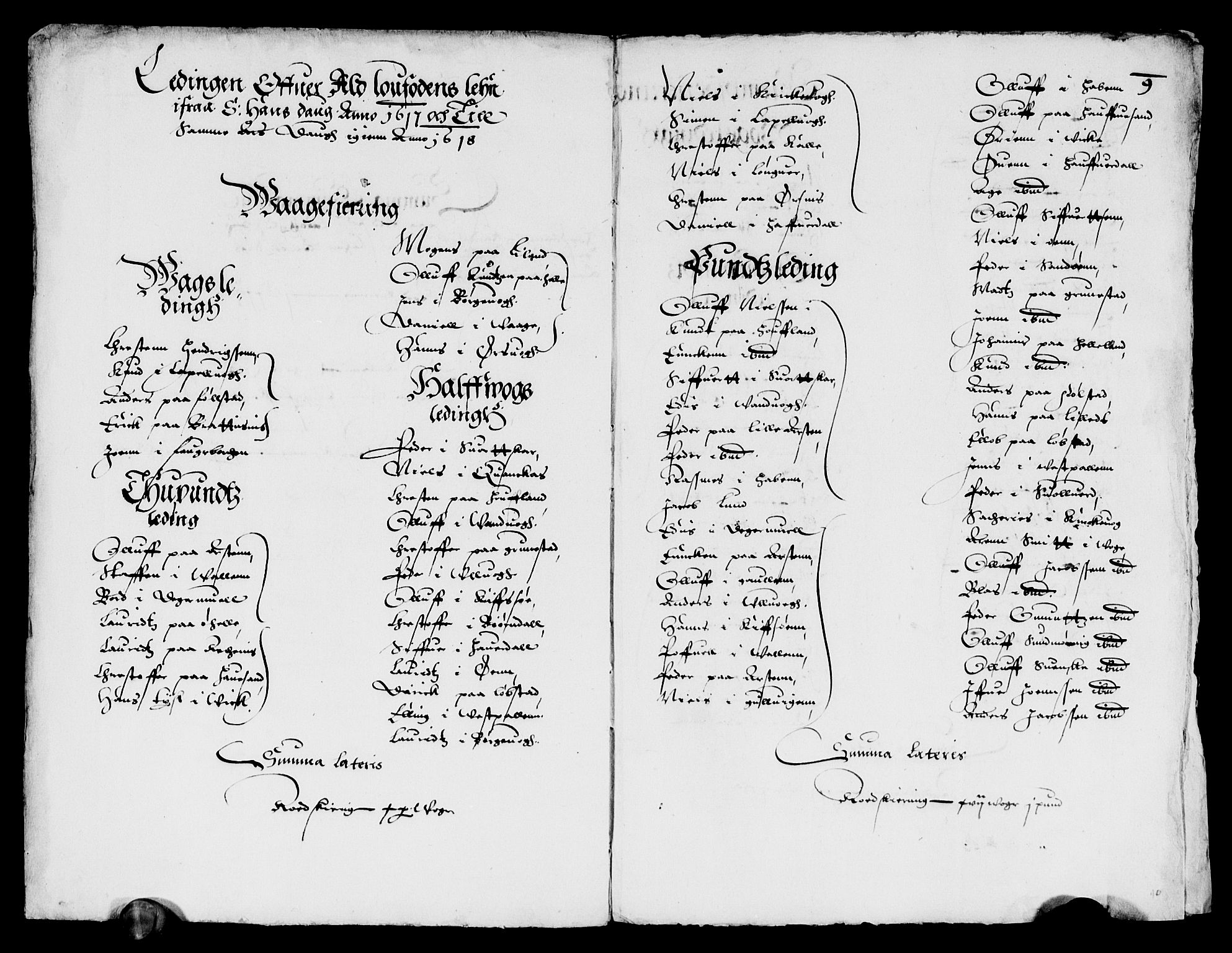 Rentekammeret inntil 1814, Reviderte regnskaper, Lensregnskaper, AV/RA-EA-5023/R/Rb/Rbz/L0009: Nordlandenes len, 1617-1618