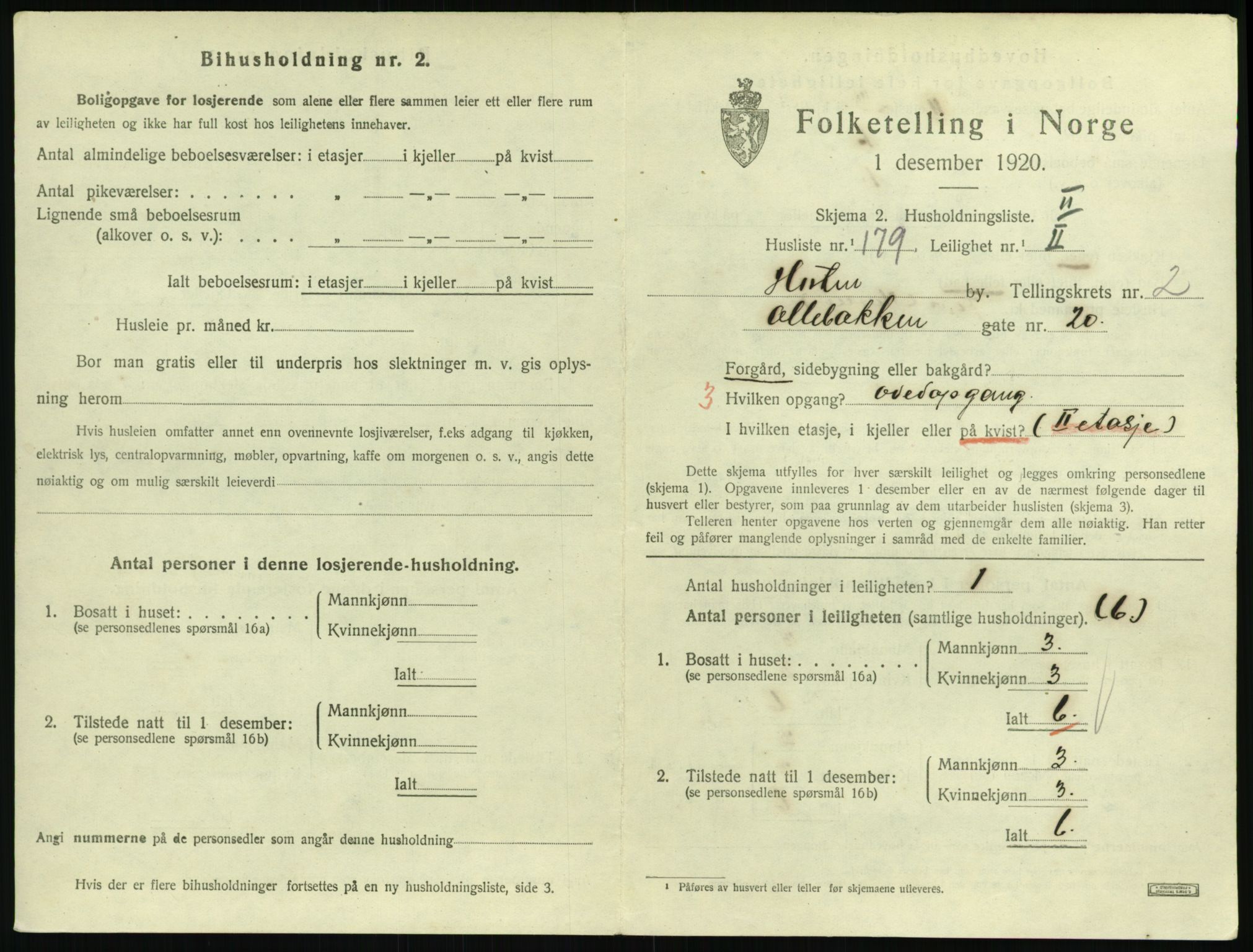 SAKO, 1920 census for Horten, 1920, p. 4013