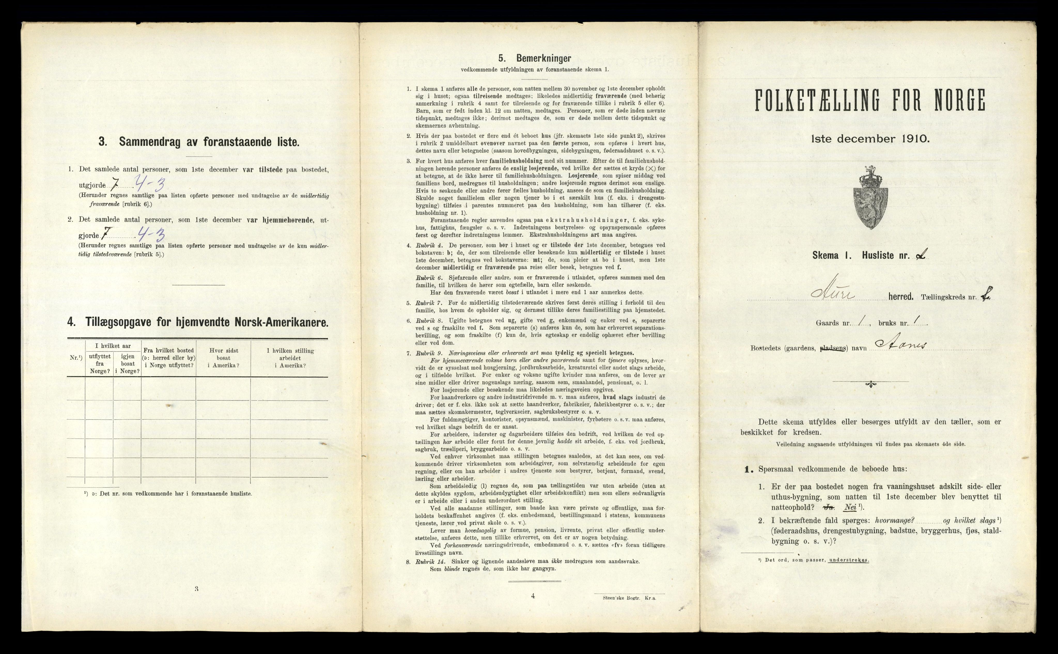 RA, 1910 census for Aure, 1910, p. 162