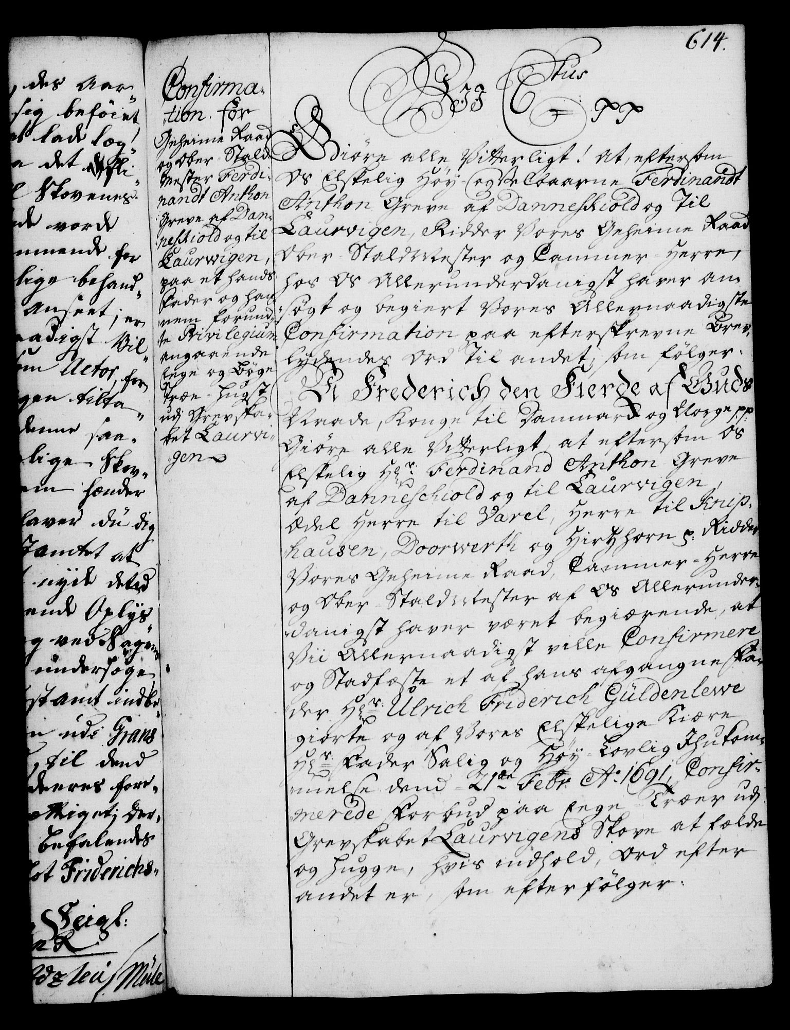 Rentekammeret, Kammerkanselliet, RA/EA-3111/G/Gg/Gga/L0004: Norsk ekspedisjonsprotokoll med register (merket RK 53.4), 1734-1741, p. 614