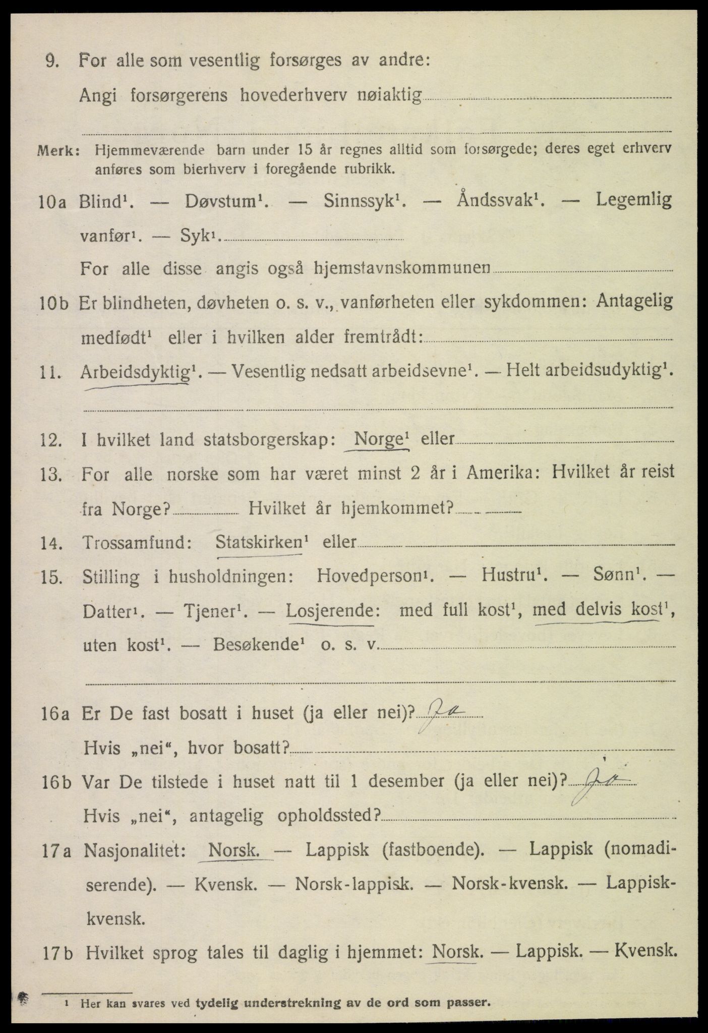 SAT, 1920 census for Leka, 1920, p. 584