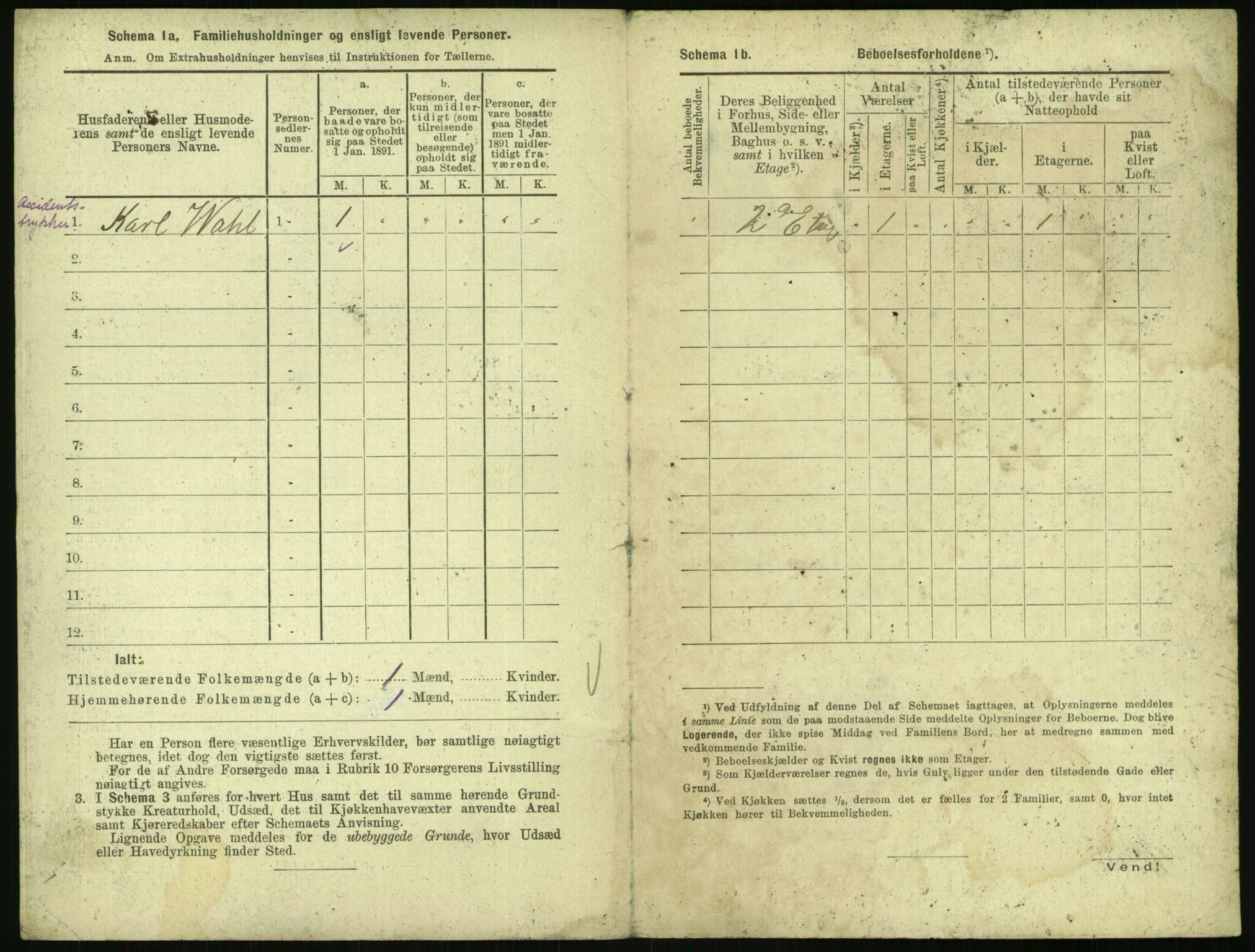 RA, 1891 census for 0301 Kristiania, 1891, p. 585