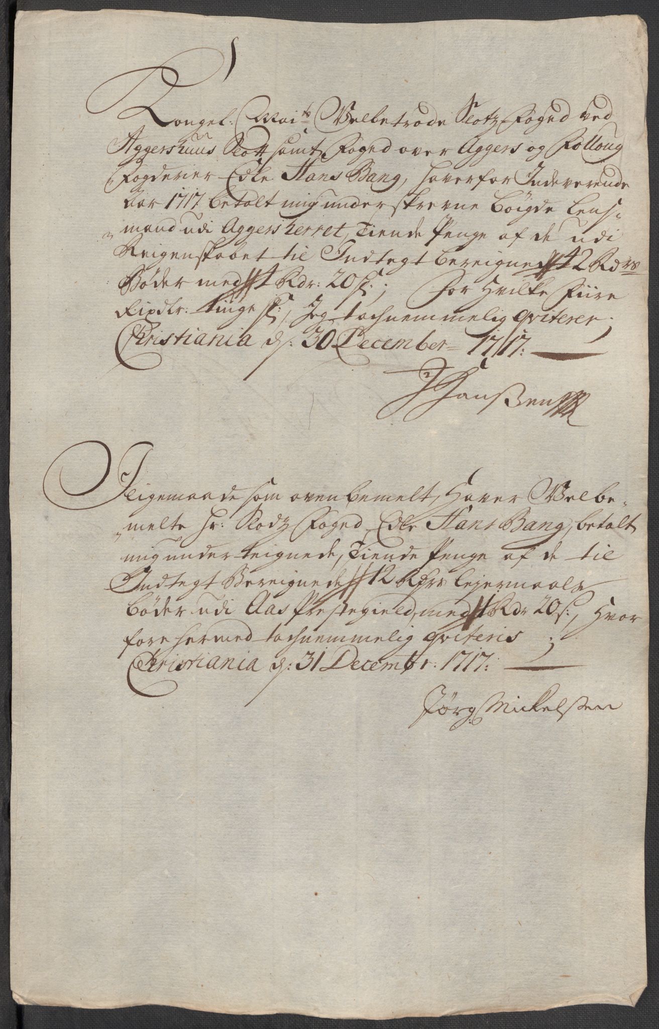 Rentekammeret inntil 1814, Reviderte regnskaper, Fogderegnskap, AV/RA-EA-4092/R10/L0455: Fogderegnskap Aker og Follo, 1717, p. 329