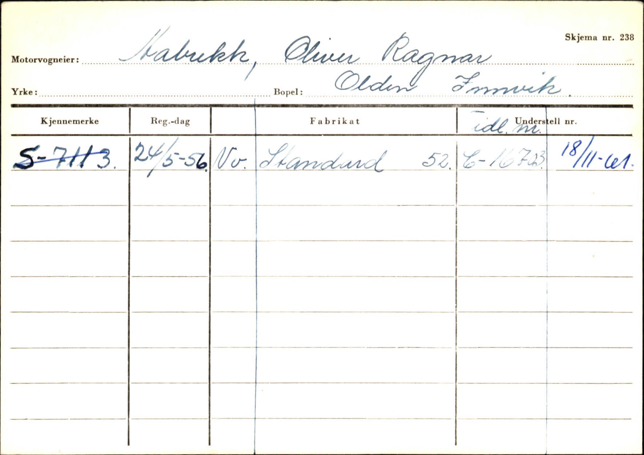 Statens vegvesen, Sogn og Fjordane vegkontor, AV/SAB-A-5301/4/F/L0131: Eigarregister Høyanger P-Å. Stryn S-Å, 1945-1975, p. 2521