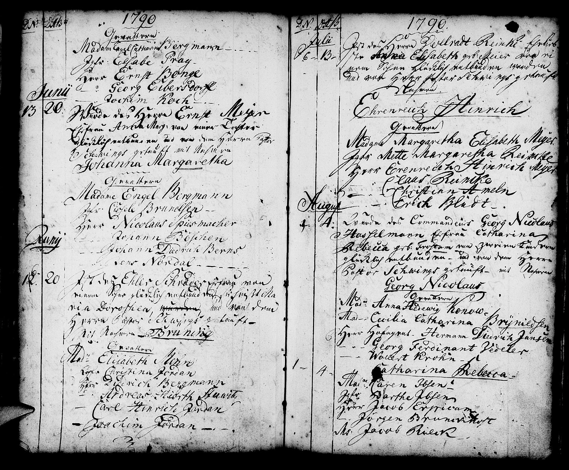 Mariakirken Sokneprestembete, AV/SAB-A-76901/H/Haa/L0002: Parish register (official) no. A 2, 1748-1807, p. 72