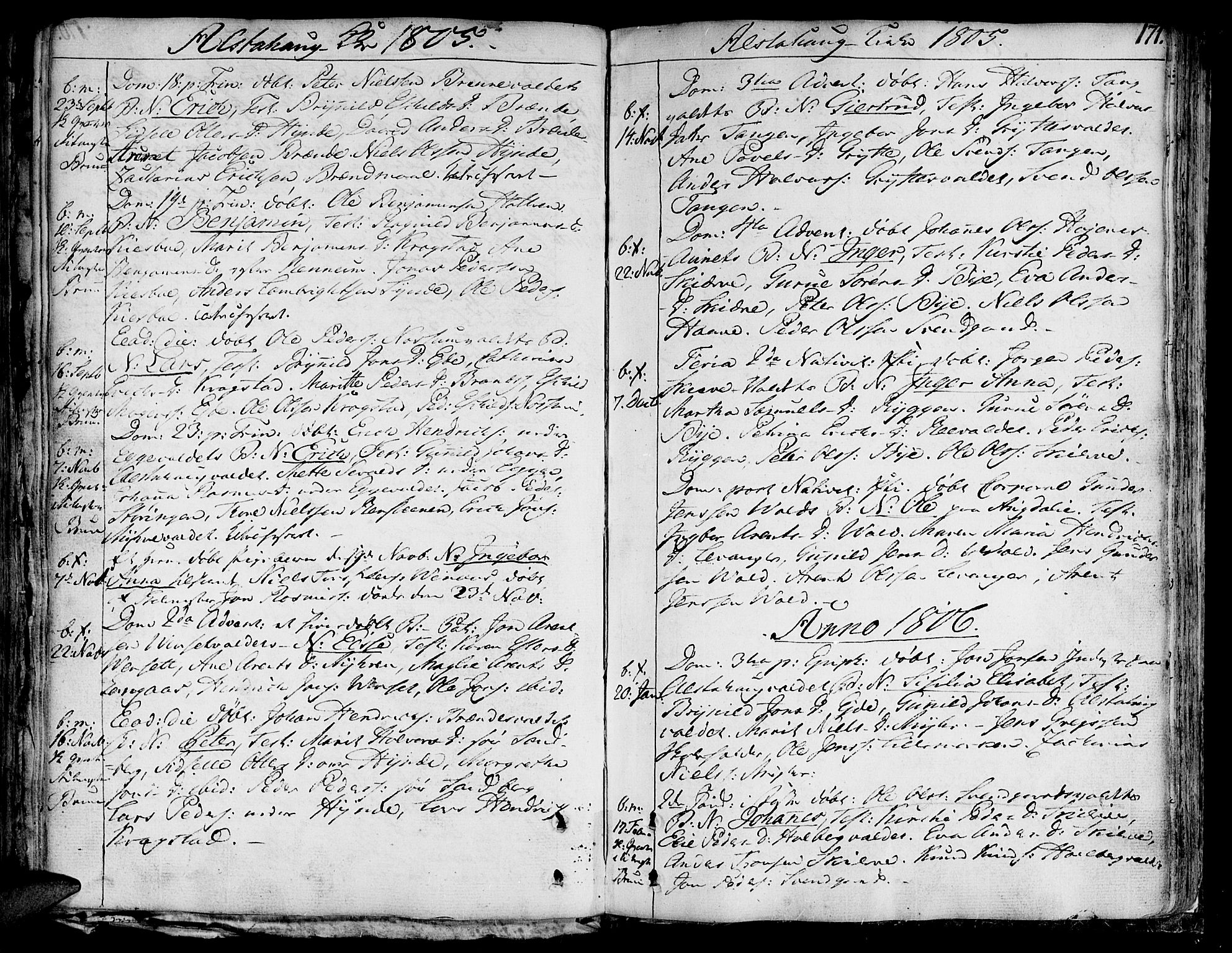 Ministerialprotokoller, klokkerbøker og fødselsregistre - Nord-Trøndelag, AV/SAT-A-1458/717/L0142: Parish register (official) no. 717A02 /1, 1783-1809, p. 171